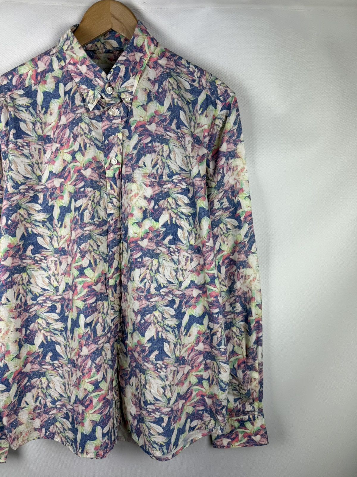 Eton Eton Contemporary Long Sleeve Floral Pattern Button Up Shirt Size US XL / EU 56 / 4 - 3 Thumbnail