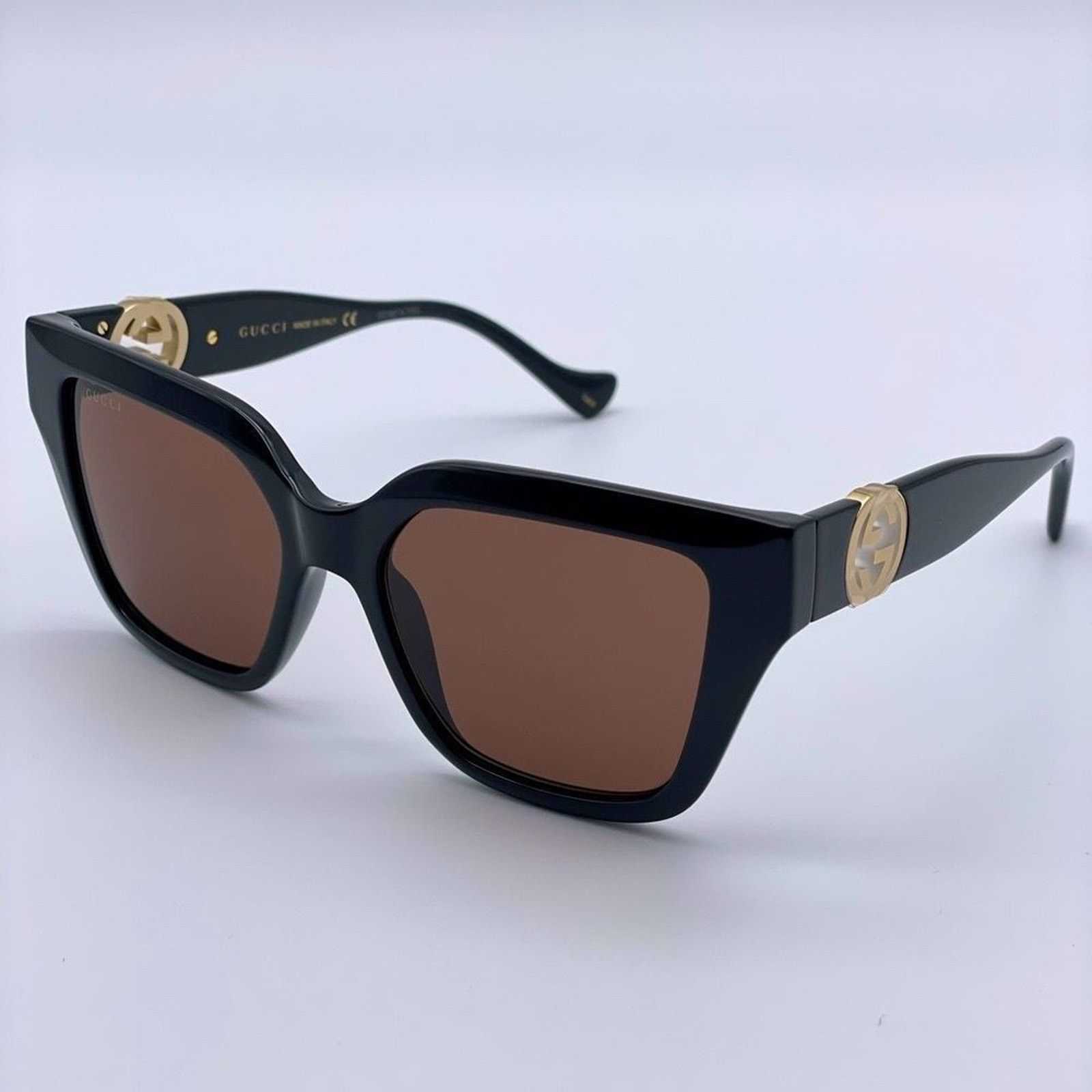 Gucci BRAND NEW GUCCI GG1023S 005 With Chain Black/Brown Women Size ONE SIZE - 5 Thumbnail