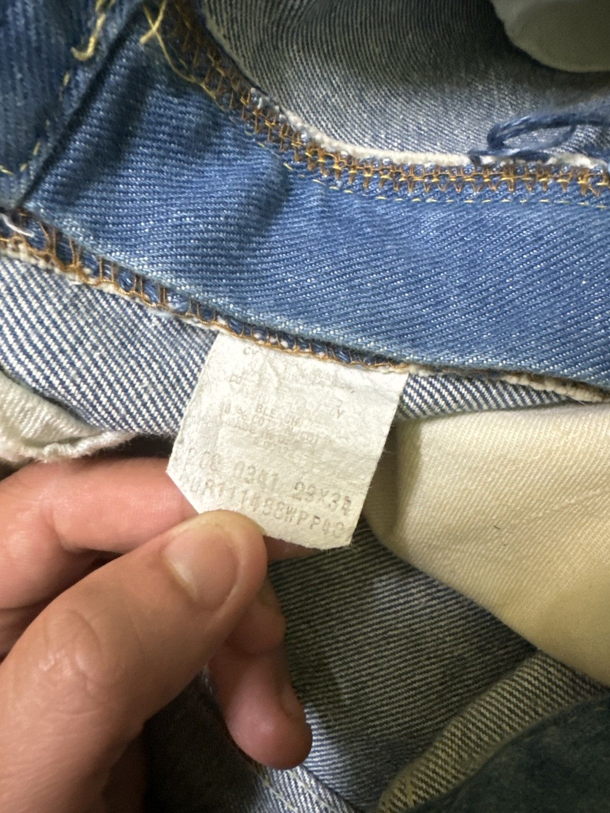 Lee Vintage Flared Lee Raider Talon Zipper Faded Denim Size US 28 / EU 44 - 17 Thumbnail