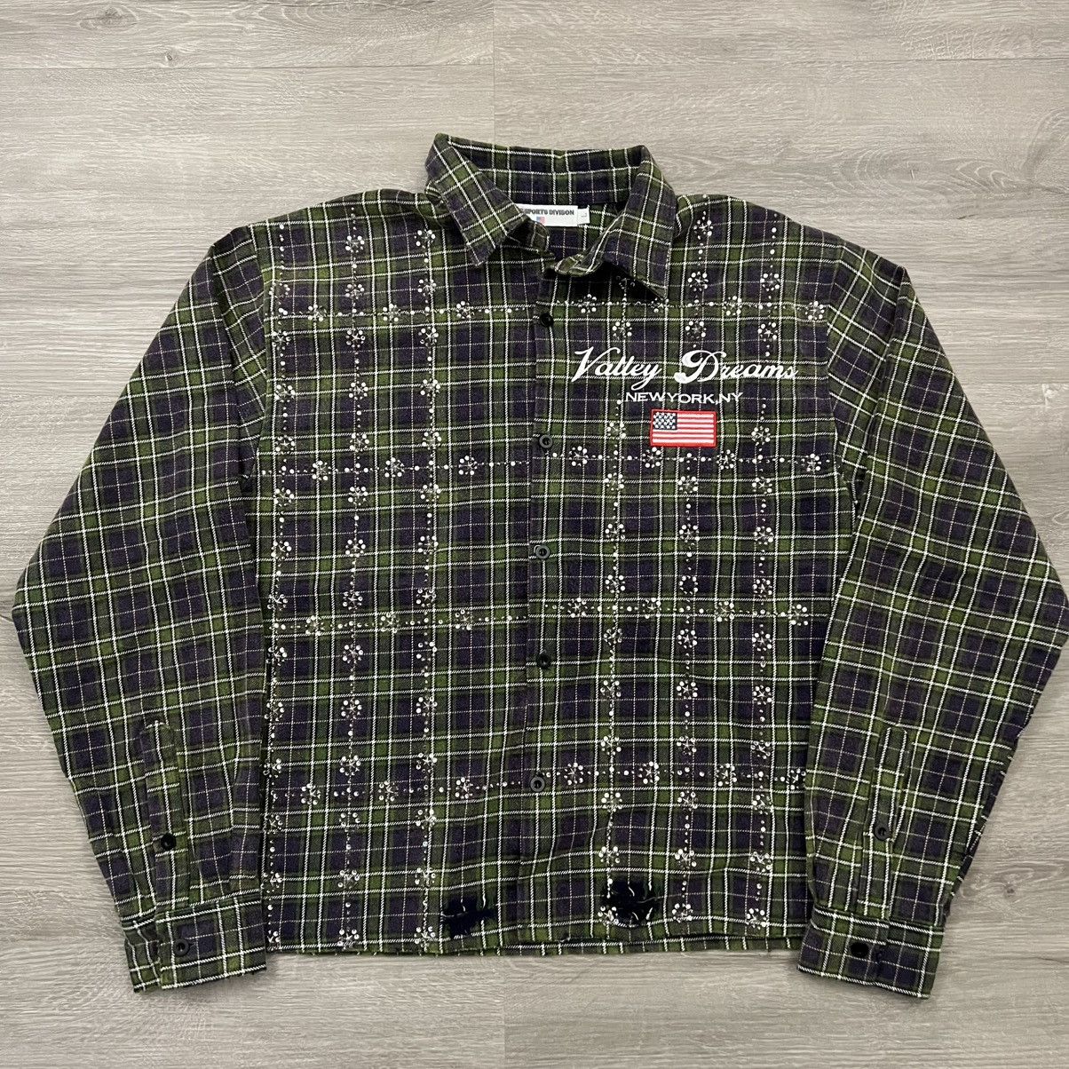 Vale Vale Forever Valley Dreams Rhinestone Flannel Size US L / EU 52-54 / 3 - 2 Thumbnail