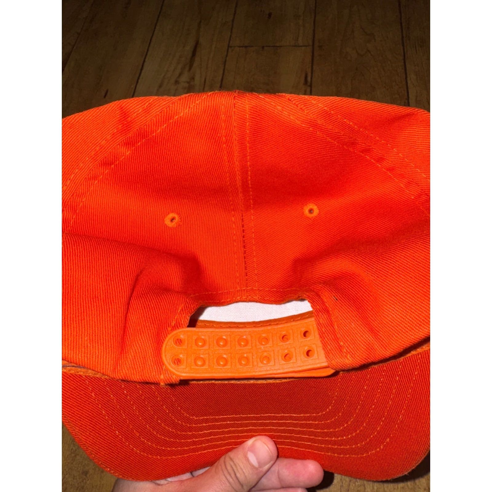 Vintage VINTAGE Race Marshal “Run Through Redlands” Snapback Hat Orange Size ONE SIZE - 2 Thumbnail