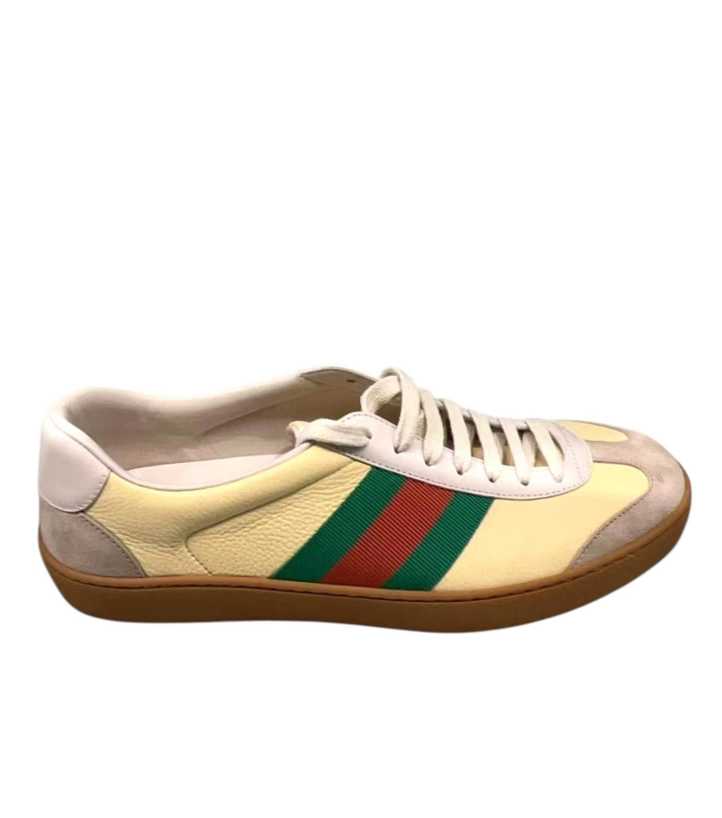 Gucci Gucci Web Leather Sneakers Size US 9 / EU 42 - 1 Thumbnail