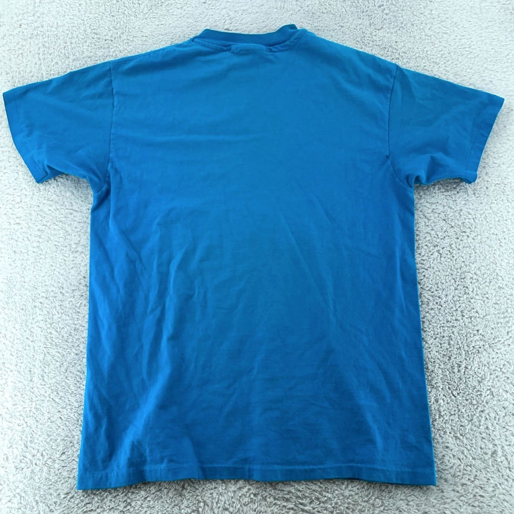 Hanes VINTAGE Hanes Beefy T-Shirt Mens M Blue Cotton Short Sleeve USA Shirt Size US M / EU 48-50 / 2 - 7 Thumbnail