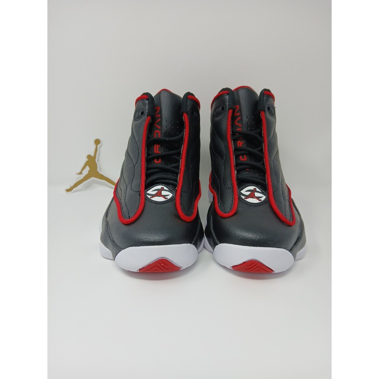 Jordan Brand Air Jordan Pro Strong Bred Black Sneakers, Size 5Y / 6.5W Size US 5 / EU 37 - 14 Thumbnail