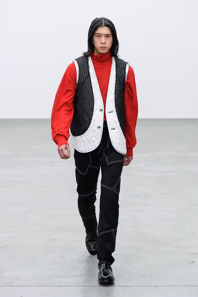 RARE💰 Sulvam 21AW Chain Stitch Patchwork Pants
