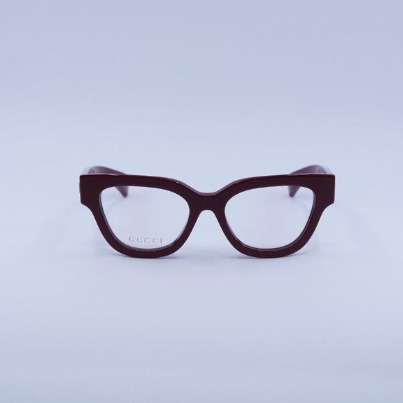 Gucci Gucci GG1837O 003 Eyeglasses Burgundy 51mm Cat Eye Frame Size ONE SIZE - 2 Thumbnail