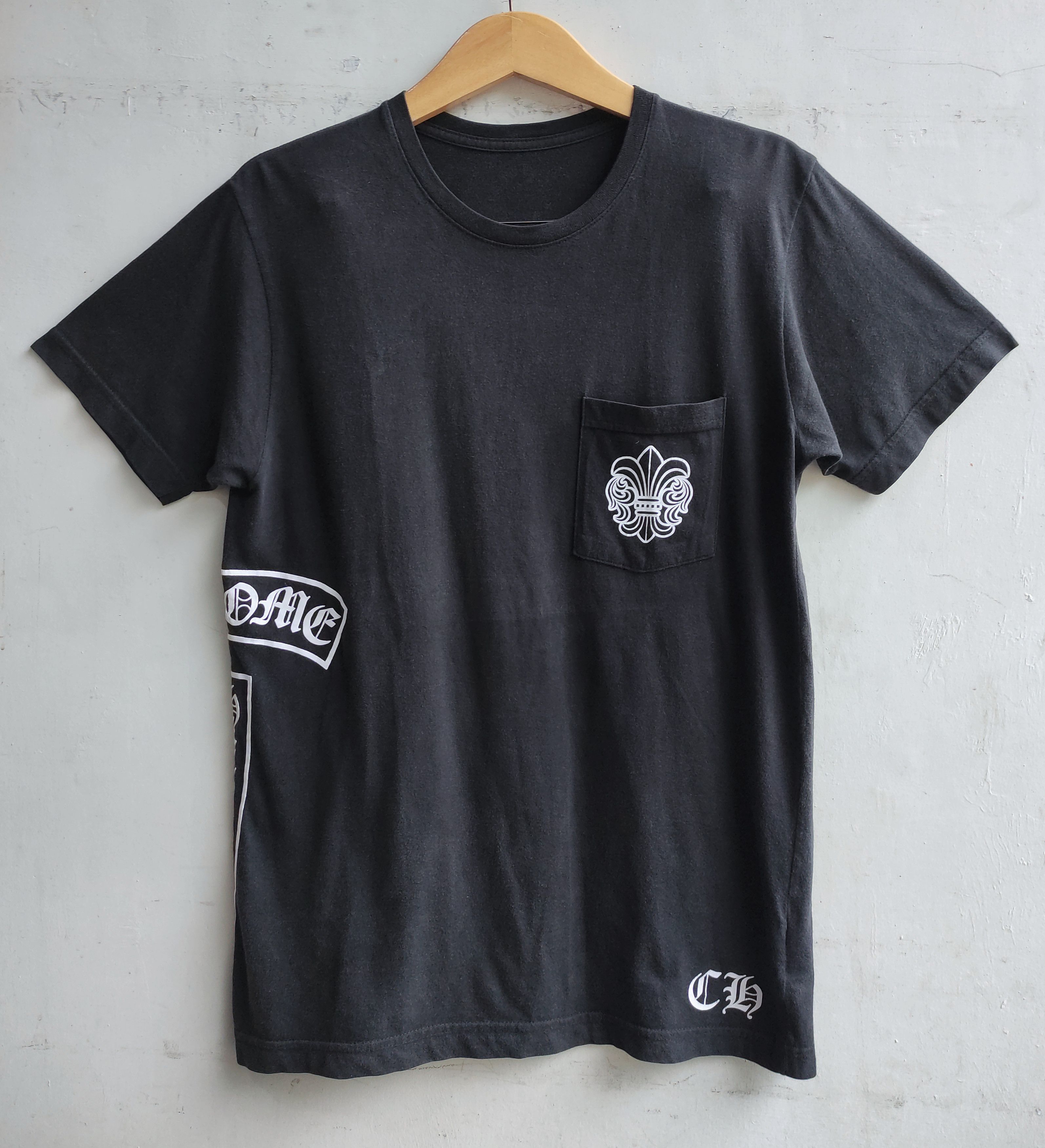 Chrome Hearts Vintage Chrome Hearts Scroll Logo Pocket Tee T Shirt