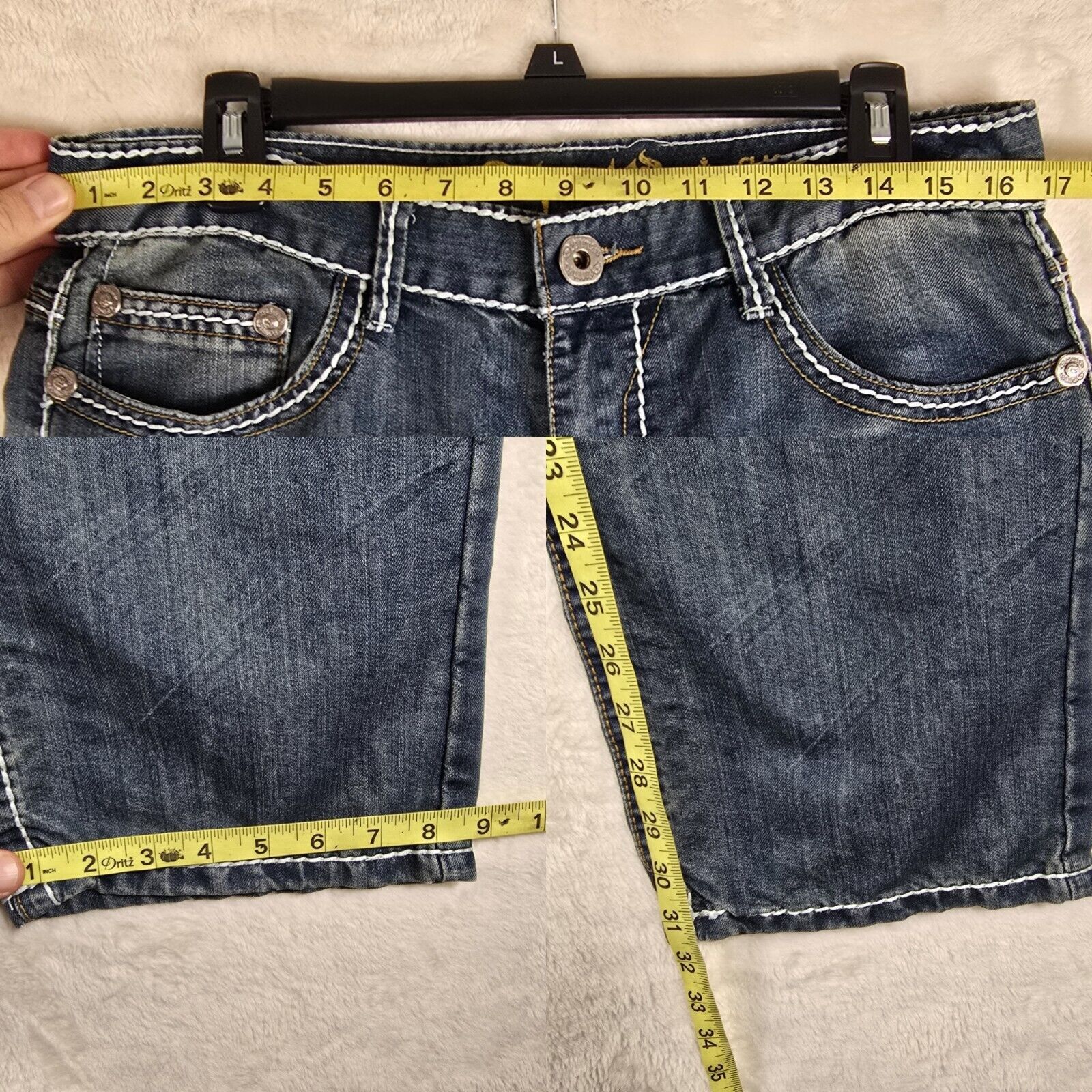 Other Departed Jeans Mens 34X32 Blue Denim Classic McFadden Ave Size US 34 / EU 50 - 13 Thumbnail