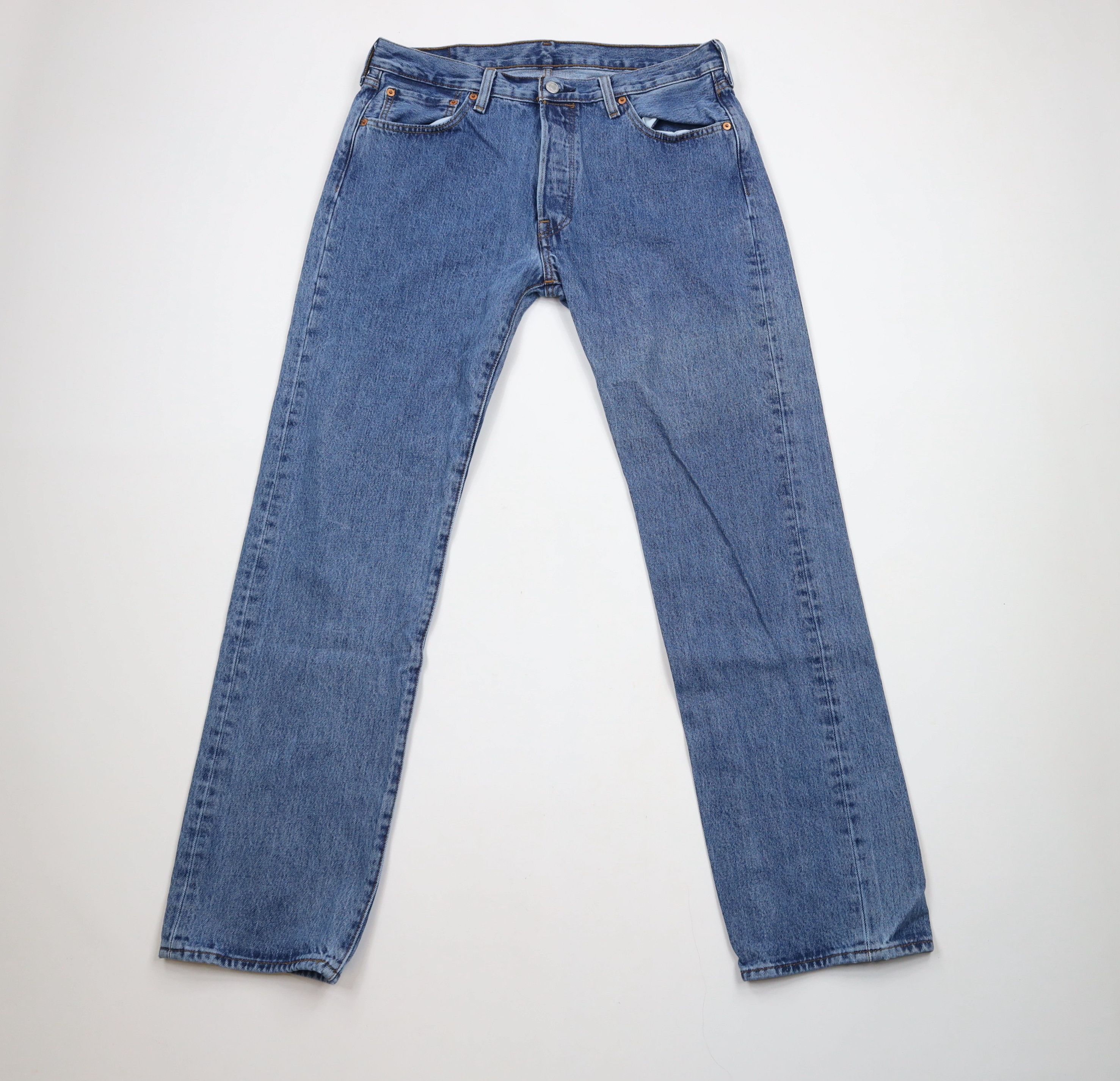 Levi's × Vintage Vintage Y2K Levis 501xx Button Fly Original Fit Denim Jeans Size US 34 / EU 50 - 1 Thumbnail