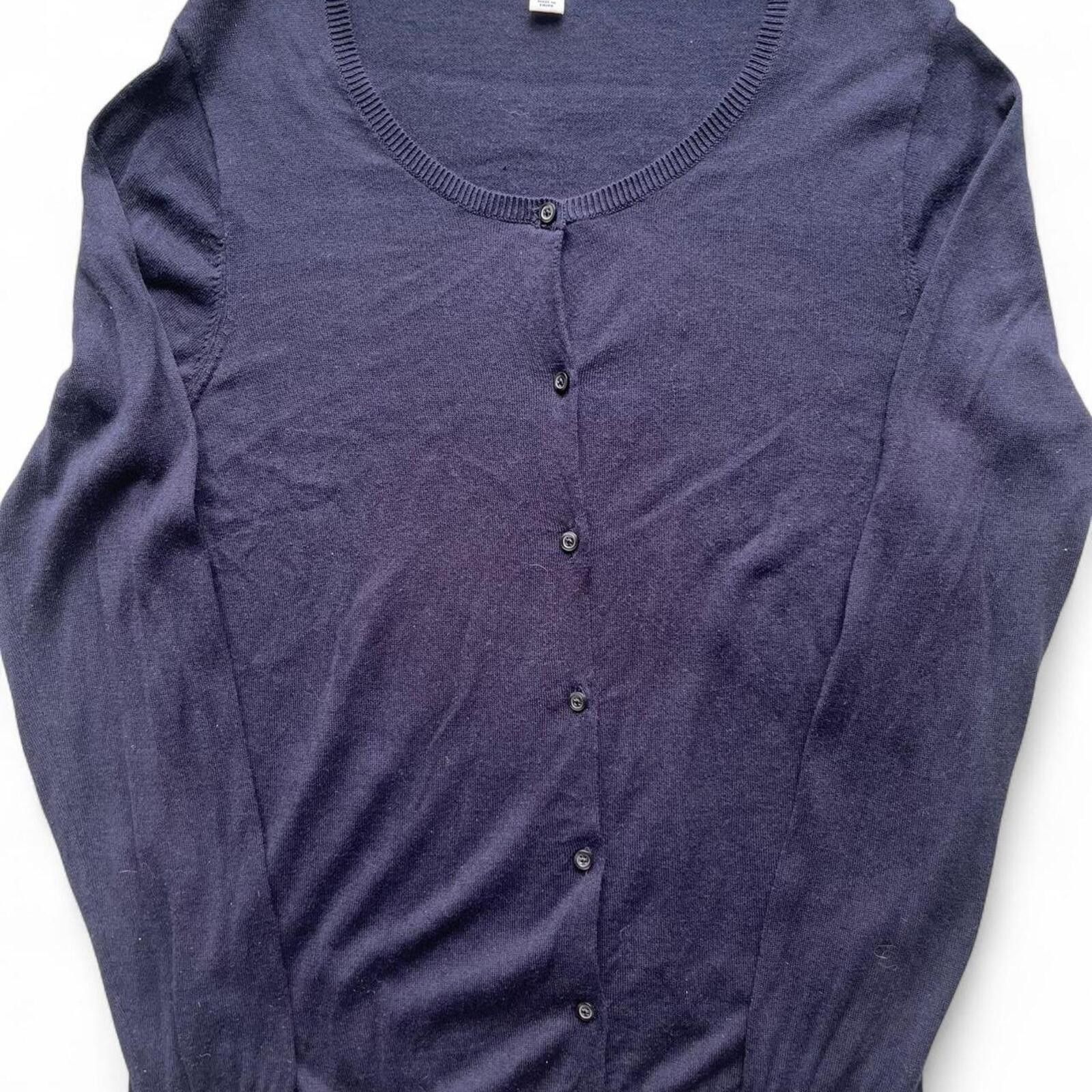 Old Navy Vintage 90s Old Navy Navy Blue Button-Up Y2K Cardigan Size M / US 6-8 / IT 42-44 - 1 Thumbnail