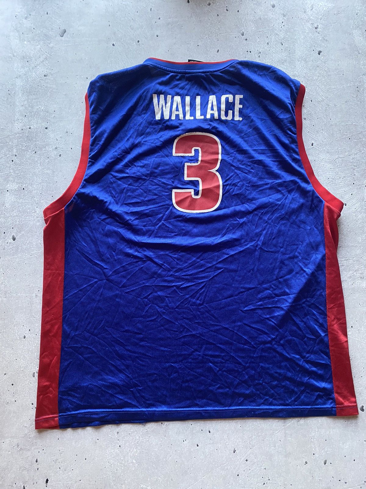 NBA × Reebok × Vintage Vintage Detroit Pistons Ben Wallace Reebok Basketball Jersey Size US XXL / EU 58 / 5 - 8 Thumbnail