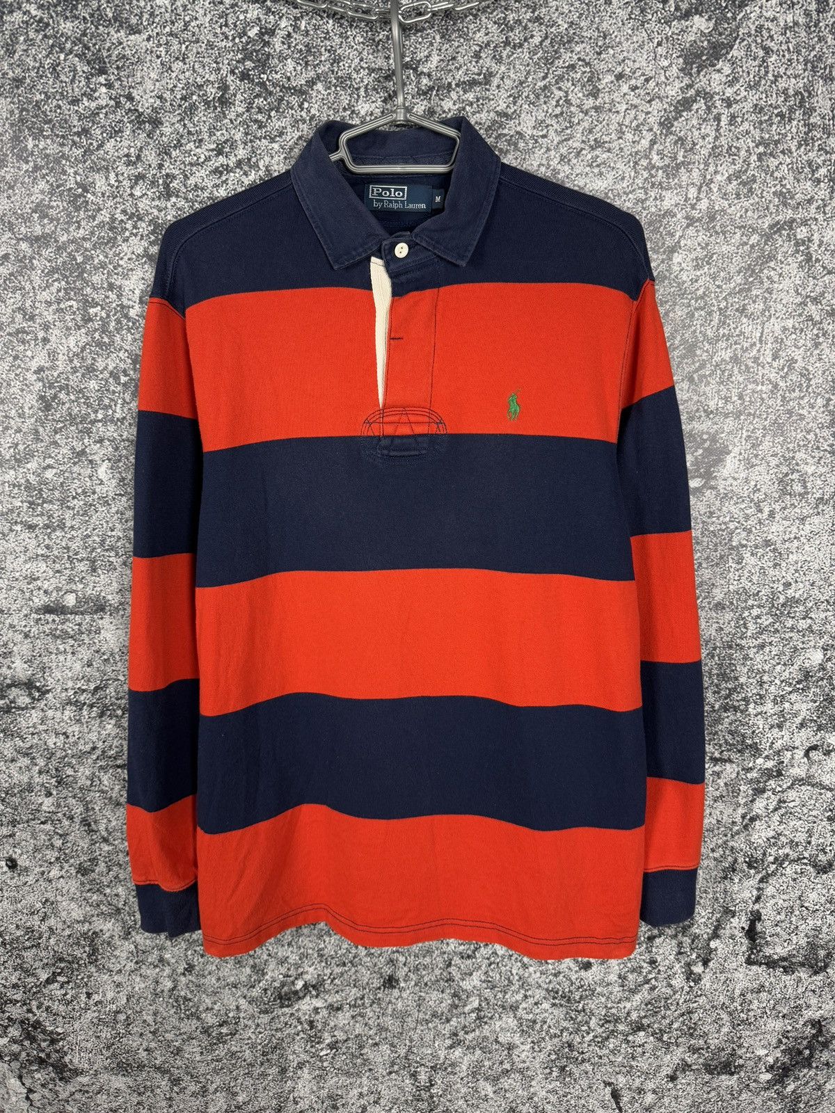 Polo Ralph Lauren Men’s Ralph Lauren Vintage Rugby Shirt Striped Luxury Size M Size US M / EU 48-50 / 2 - 1 Thumbnail
