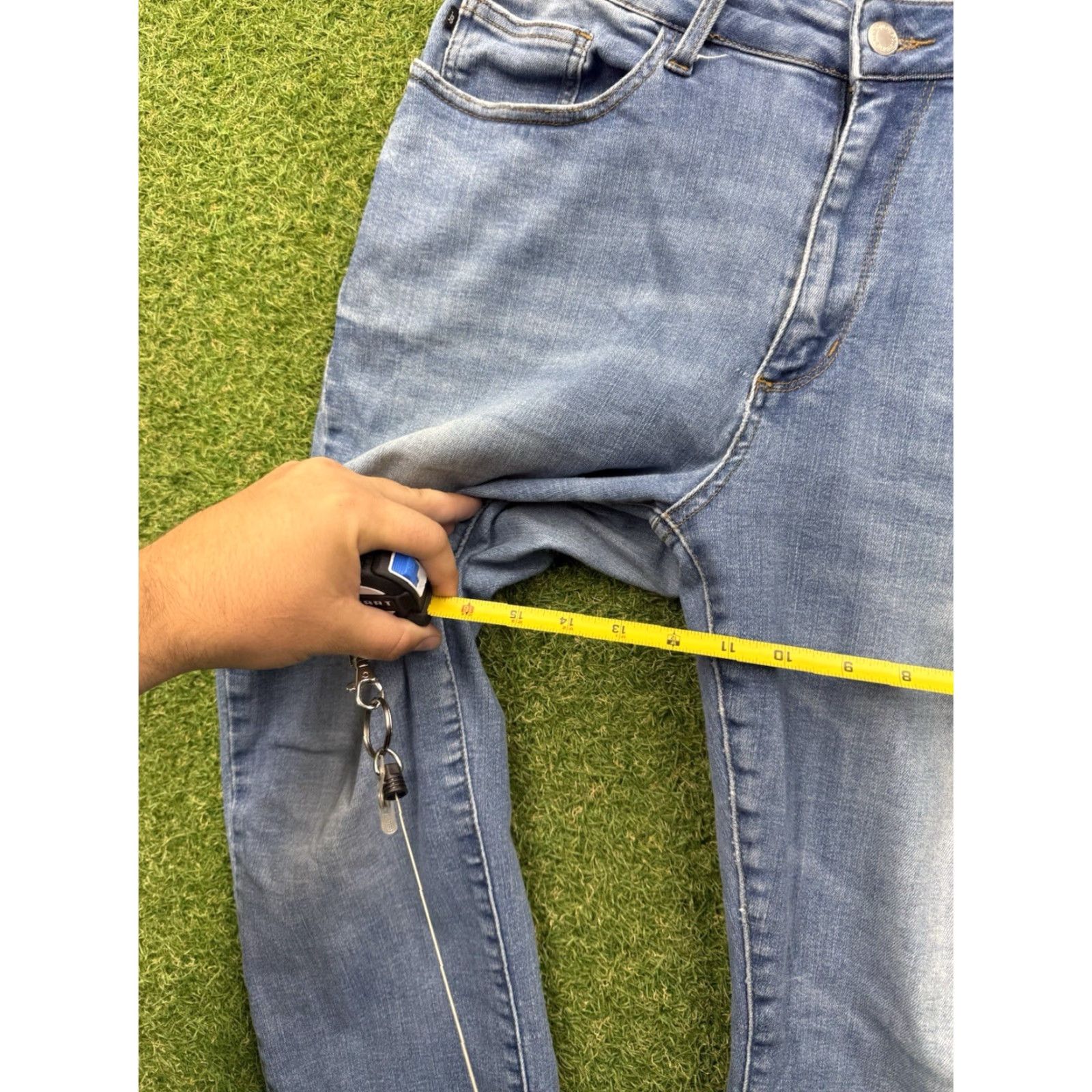 Denime Judy Blue Jeans Womens 18W Skinny Fit Denim Light Wash Casual Stretch JB8359 Size 40" / US 18 - 7 Thumbnail