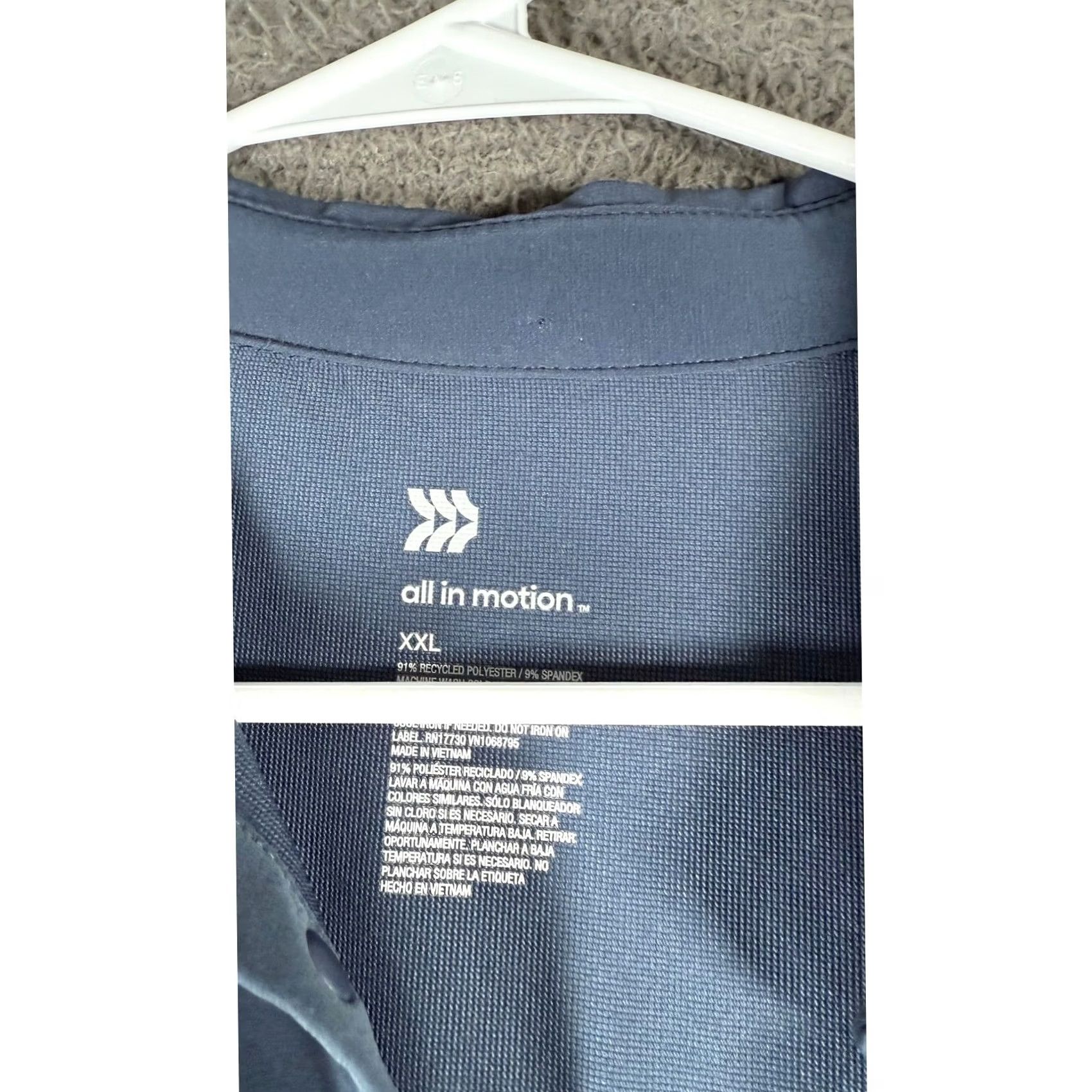 Vintage All in Motion Golf Polo Shirt Moisture Wicking Athletic XXL Size US XXL / EU 58 / 5 - 2 Thumbnail