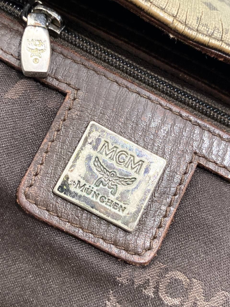 MCM MCM Logo Visetos Monogram Leather Cross Shoulder Bag Vintage Size ONE SIZE - 16 Thumbnail