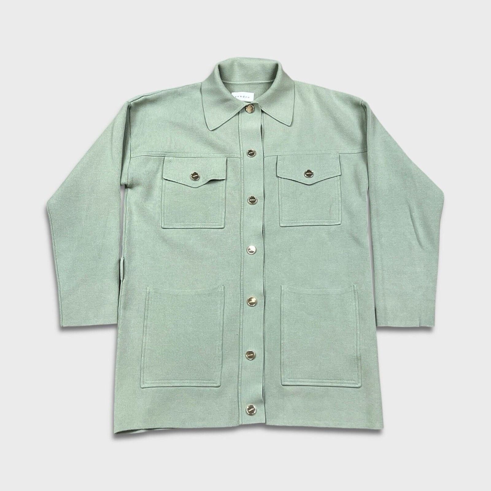 Designer × Sandro SANDRO Amelie Tie Waist Cardi Coat sz 1 Cardigan Jacket Size S / US 4 / IT 40 - 1 Thumbnail