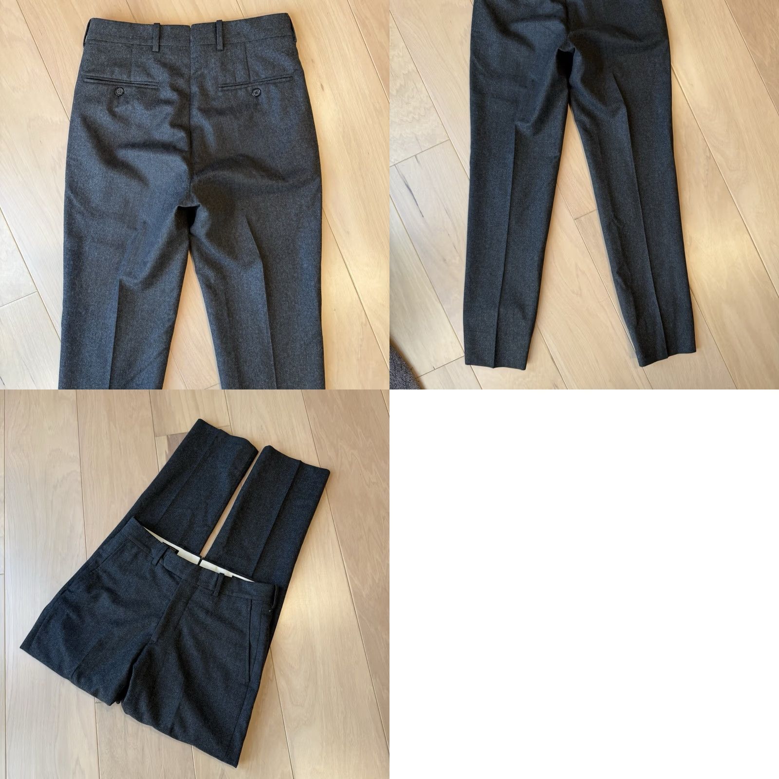 Epaulet Epaulet Wool Pants 27 Charcoal Gray Dress Pants 5-Pocket Regular Fit Wool USA Epaulet Mens Gray 27x30 Vintage? No Size US 27 - 8 Thumbnail