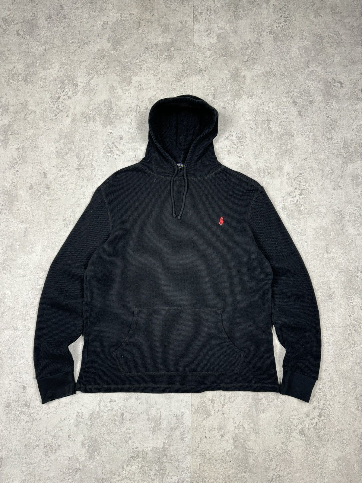 Polo Ralph Lauren Polo Ralph Lauren Waffle Hoodie Size L Size US L / EU 52-54 / 3 - 1 Thumbnail