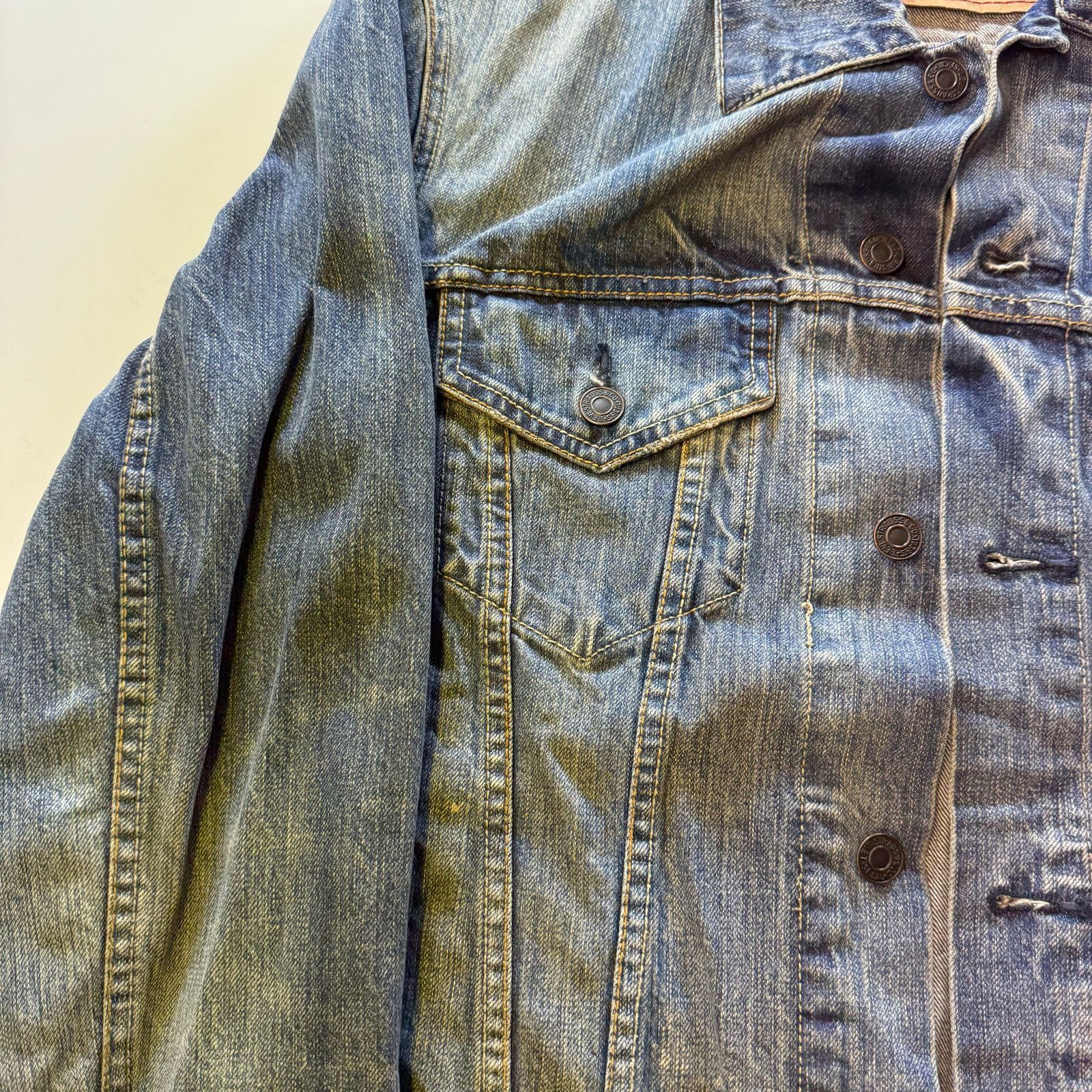 Levi's Levi's 70589 Trucker Denim Blue Jean Jacket Mens Size M Size US M / EU 48-50 / 2 - 3 Thumbnail