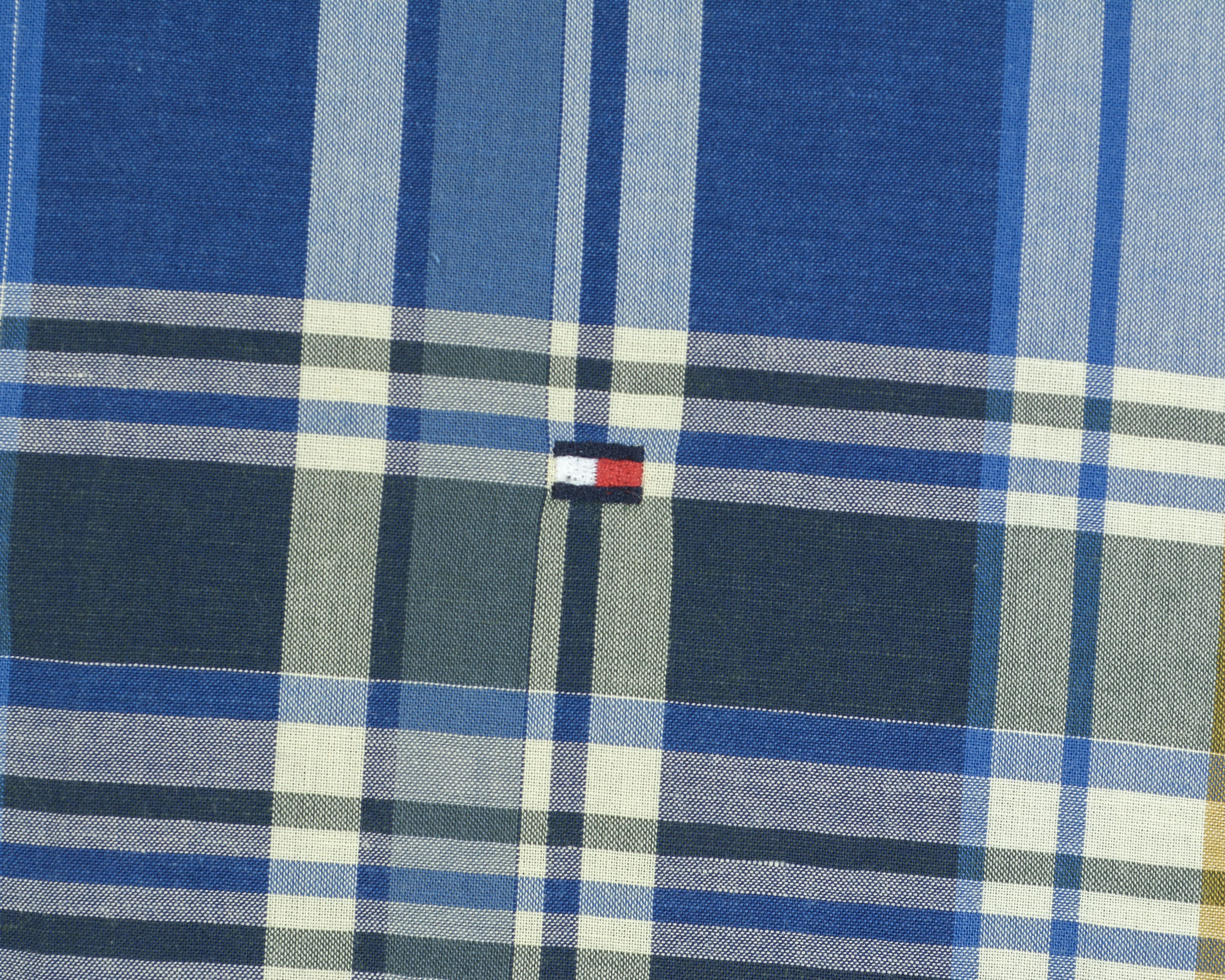 Tommy Hilfiger New York Fit Casual Shirt Long Sleeved Blue Check Cotton Size US L / EU 52-54 / 3 - 3 Thumbnail