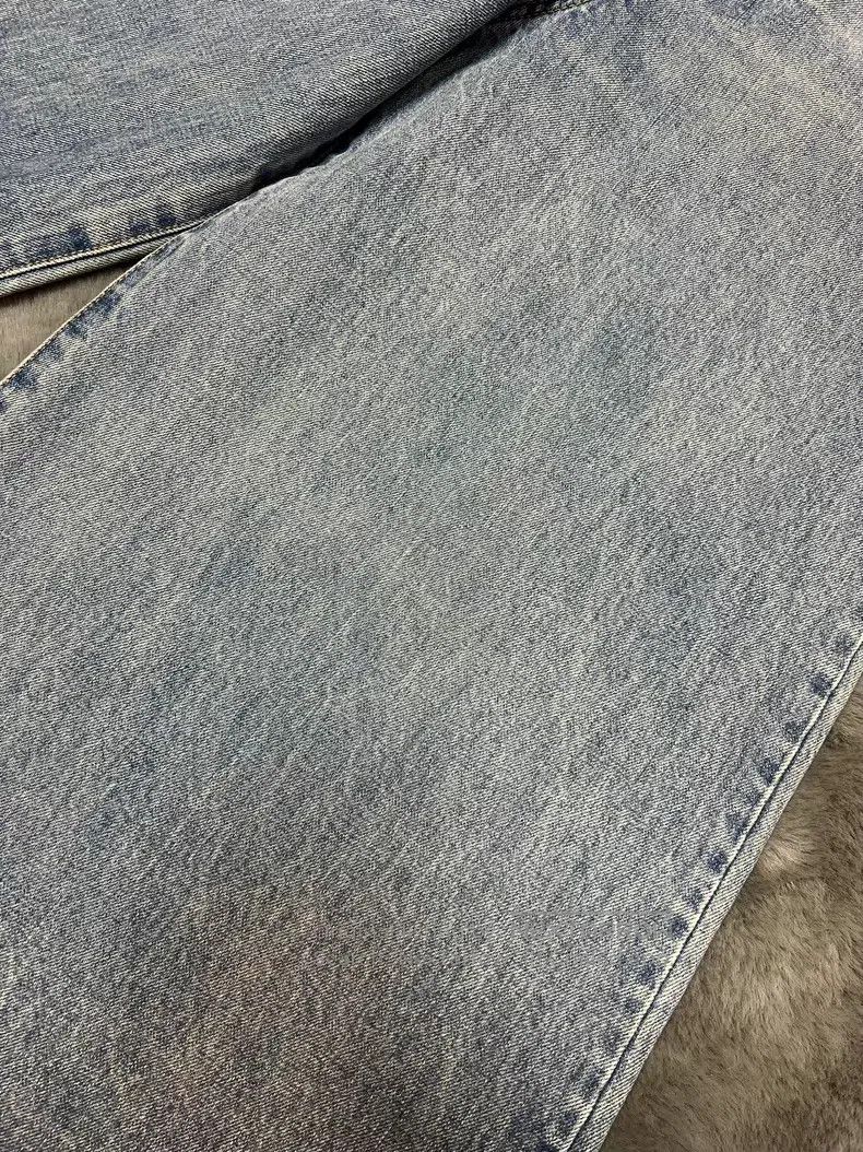 Celine CELINE Light Blue Wide-Leg Flare 8-Quarter Jeans i Size US 26 / EU 42 - 5 Thumbnail