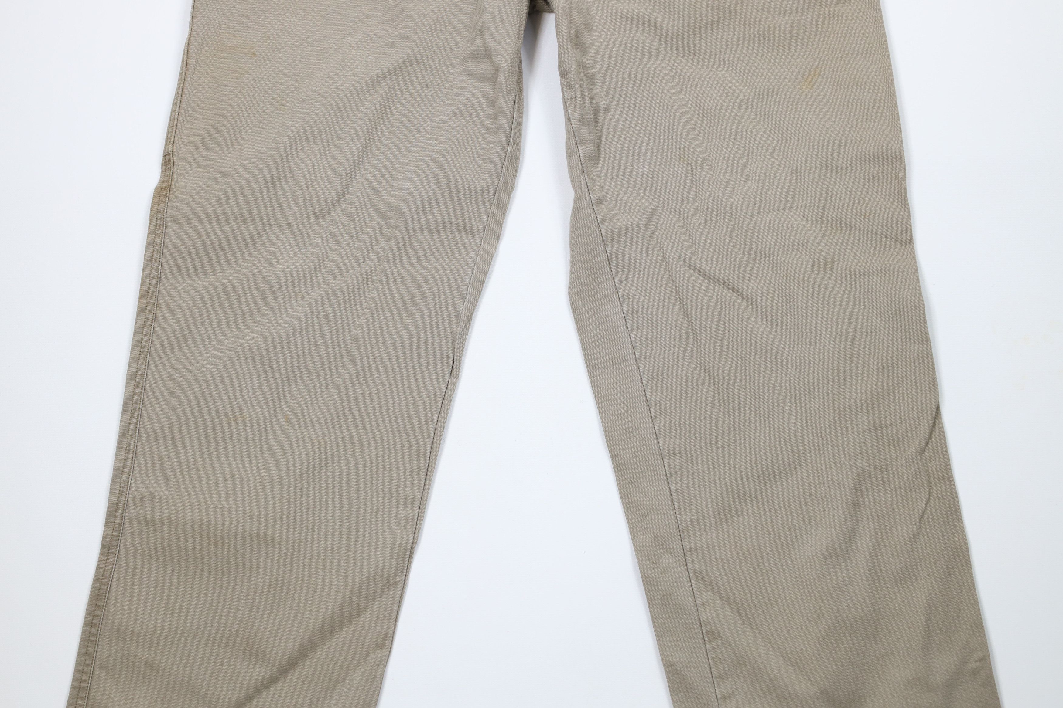Columbia × Vintage Vintage Columbia Spell Out Canvas Wide Leg Pants Beige Size US 36 / EU 52 - 3 Thumbnail
