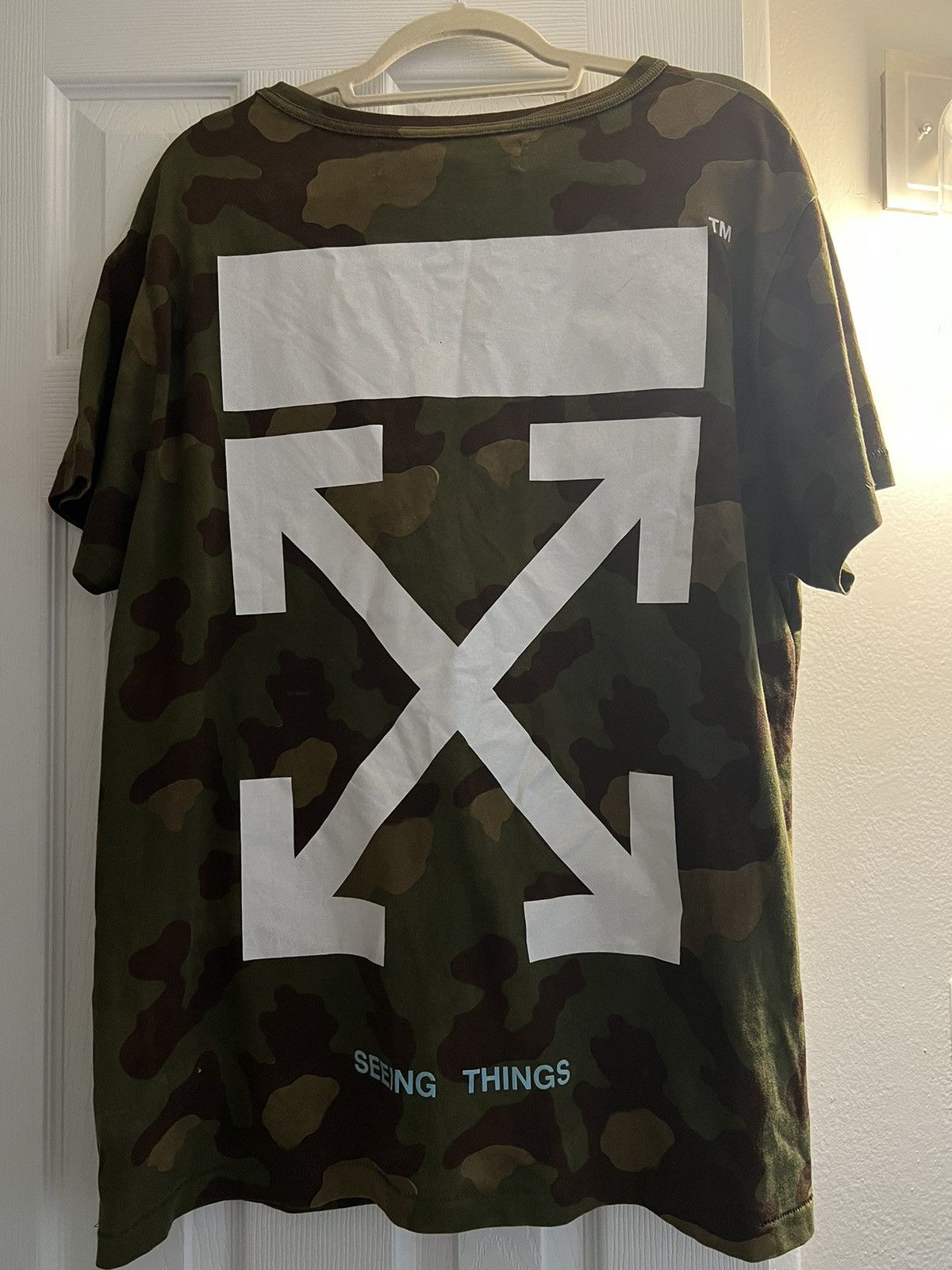 Off-White Off-White Camo Shirt Size US S / EU 44-46 / 1 - 1 Thumbnail