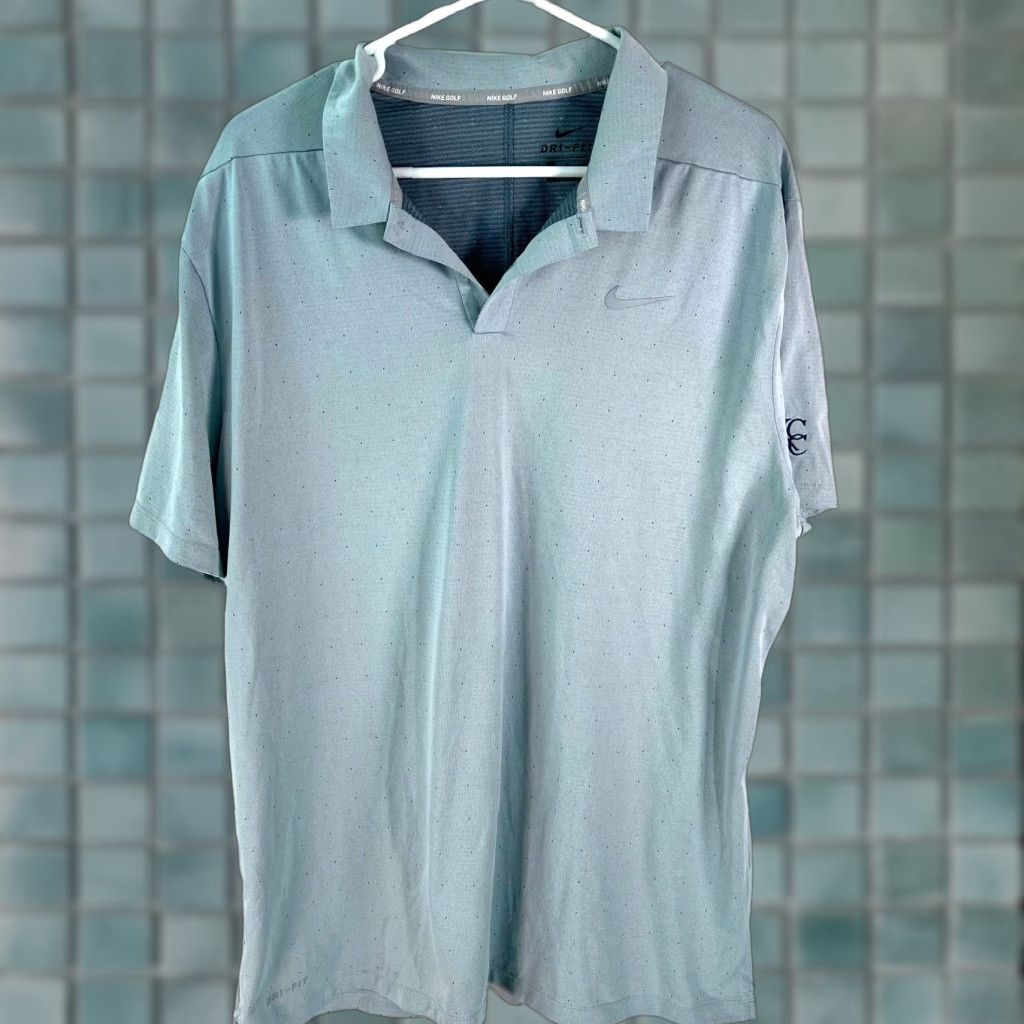 Nike Nike Golf Polo Shirt Mens Dri Fit Spread Collared Short Sleeve Gray XL Shirt Size US XL / EU 56 / 4 - 1 Thumbnail