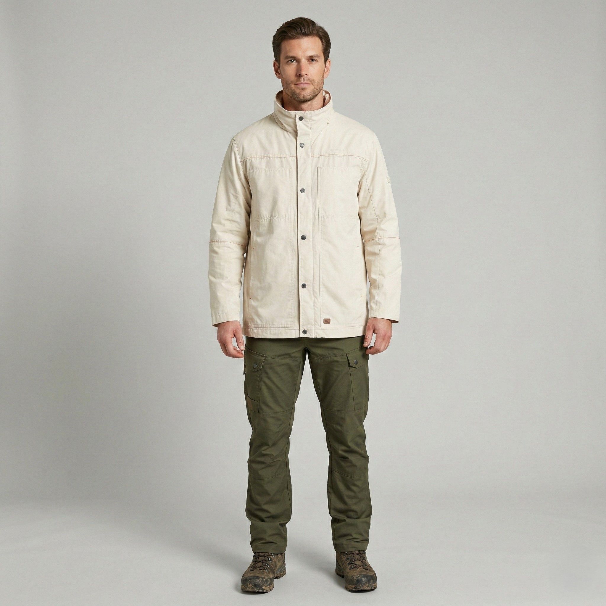camel active Camel Active Men 54 L Jacket Cream Lightweight Top 3889 Size US L / EU 52-54 / 3 - 1 Thumbnail