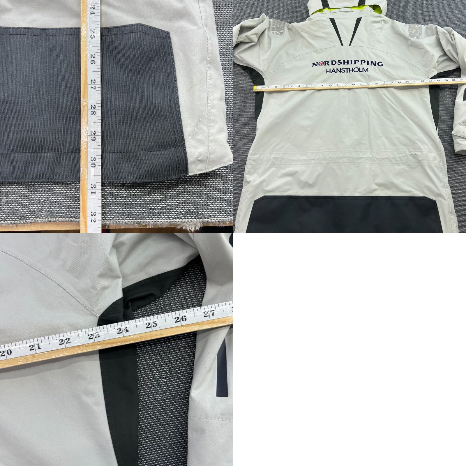 Henri Lloyd Henry Lloyd TP2 Alpha Yachting Womens Jacket XL Hooded Windbreaker Water Resistant Gray Pattern Solid Full Zip Pockets Casual Size XL / US 12-14 / IT 48-50 - 10 Thumbnail