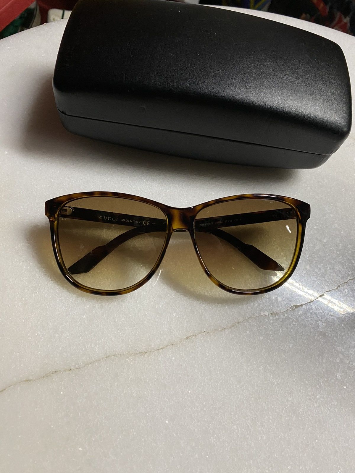 Gucci Gucci Stripe Sunglasses Womens Shades Preowned Size ONE SIZE - 5 Thumbnail