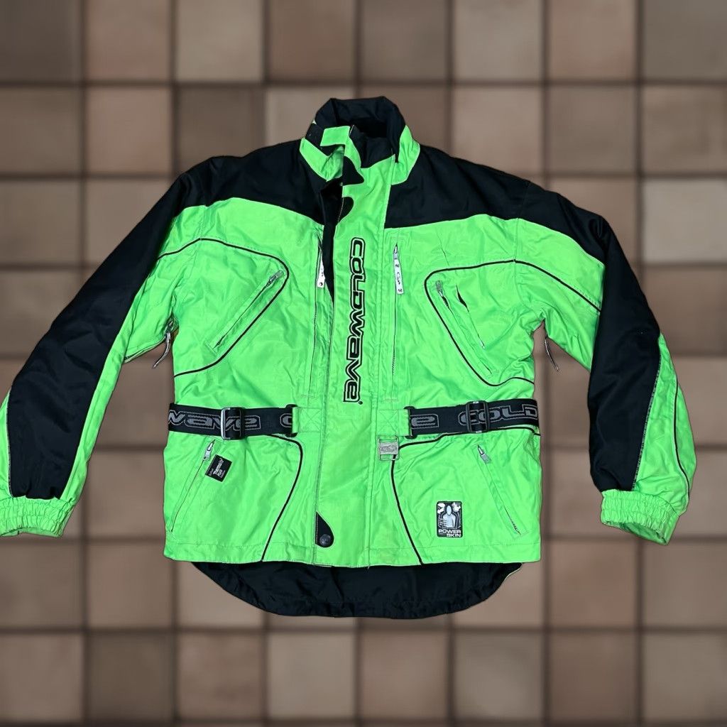 Vintage Coldwave Snowmobile Jacket Mens Size Small Green Powerskin Thermolite Plus Lined Size US S / EU 44-46 / 1 - 1 Thumbnail