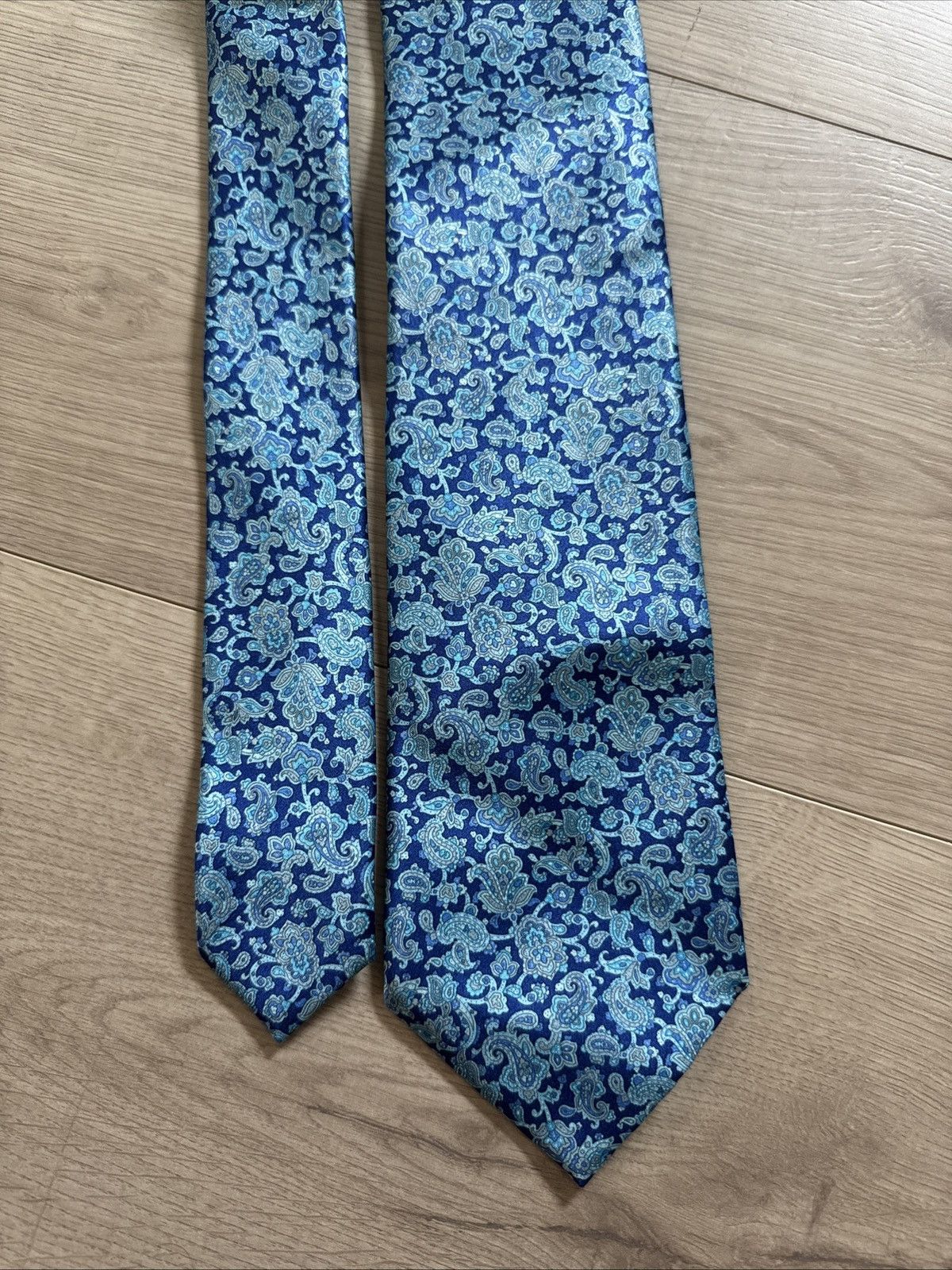 Stefano Ricci STEFANO RICCI Tie Royal Blue 3 Inches Across Largest Width Size ONE SIZE - 4 Thumbnail