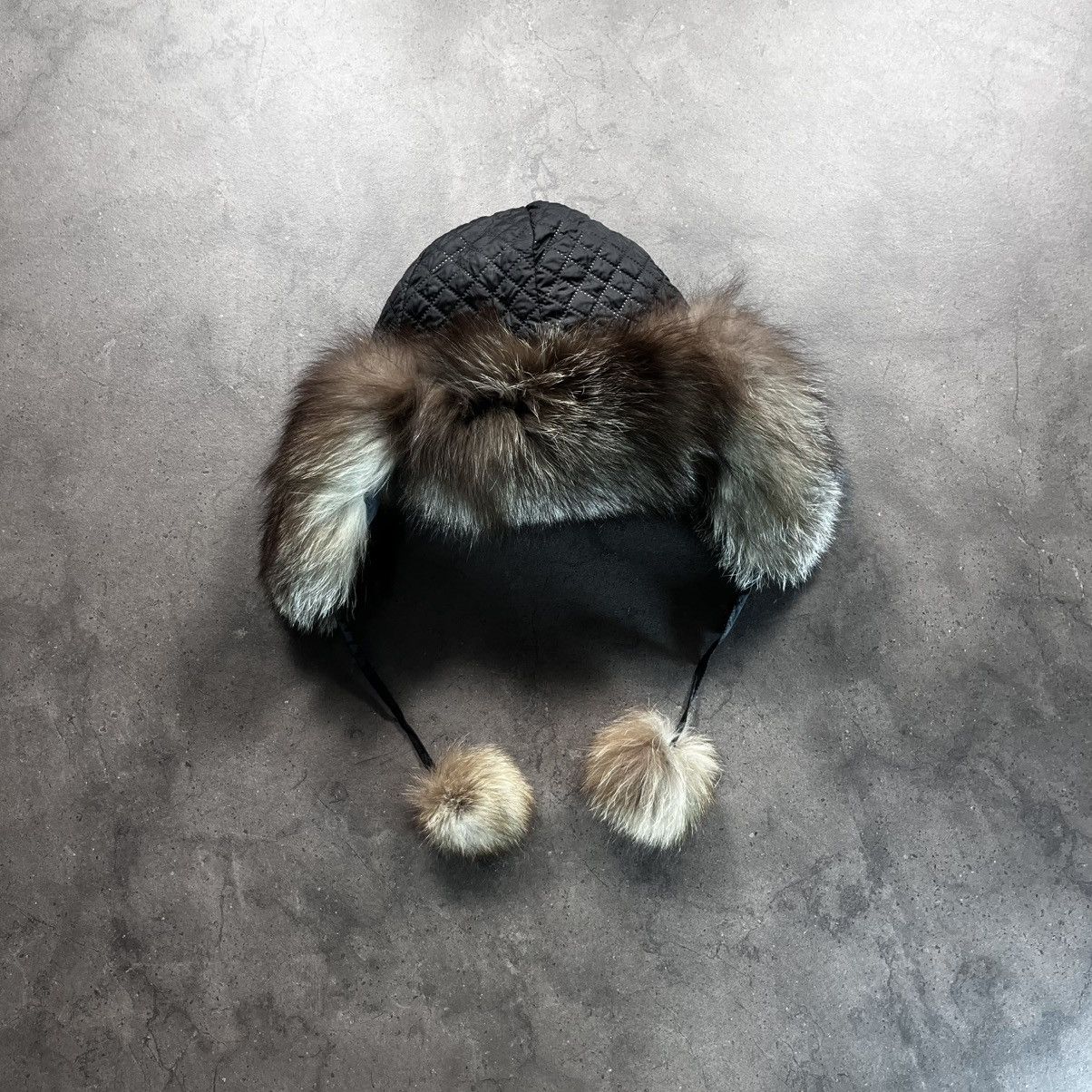 Japanese Brand Vintage Y2K Fuzzy mohair Japanese Ushanka Hat Russian Girl Size ONE SIZE - 1 Thumbnail