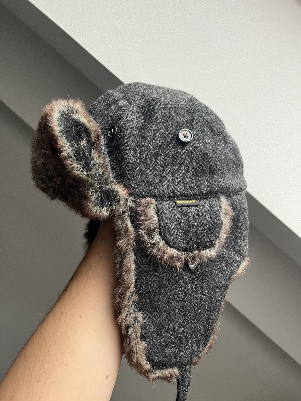 Barbour Barbour Fleece Trapper Hat Size M Size ONE SIZE - 1 Thumbnail