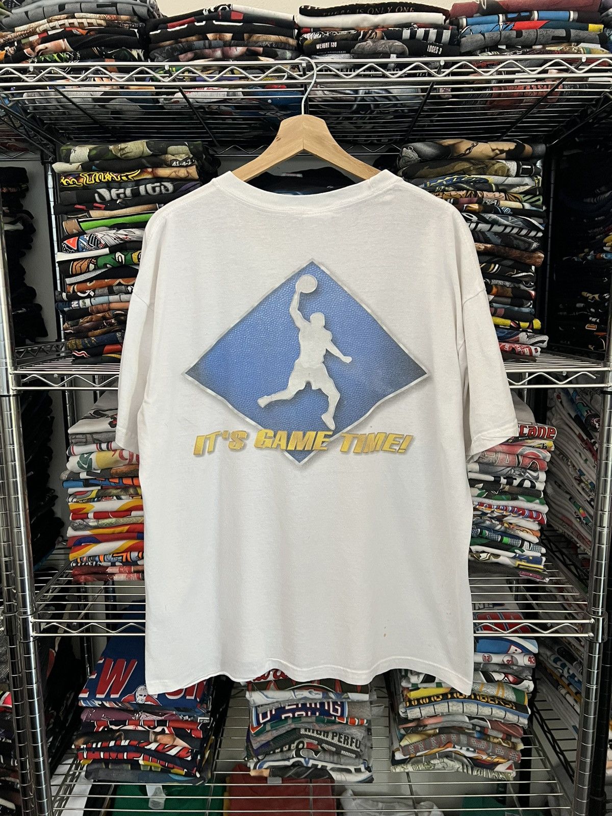 Playstation 1996 NBA Hang Time Midway It’s Game Videogame Promo Tee 90s Size US XL / EU 56 / 4 - 2 Thumbnail