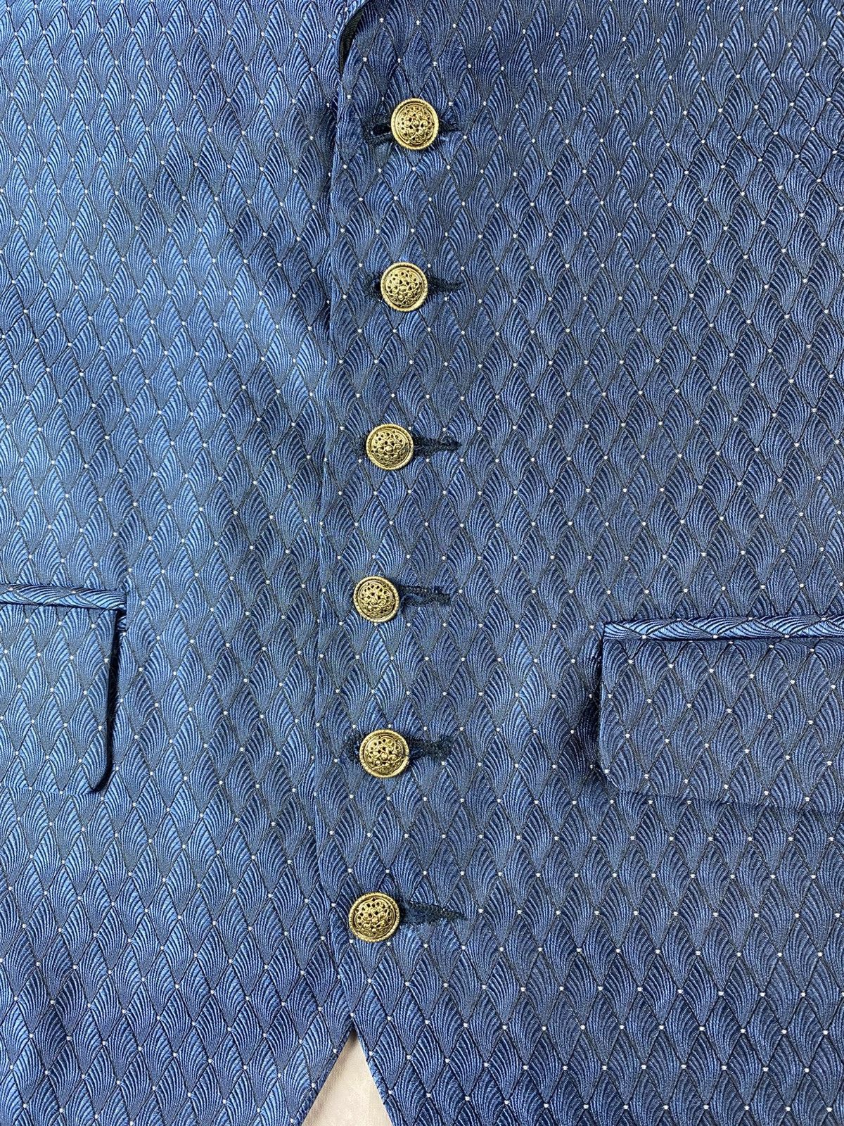 Balmain Balmain Silk Classic Vest with Metal Button Made in England Size 48R - 3 Thumbnail