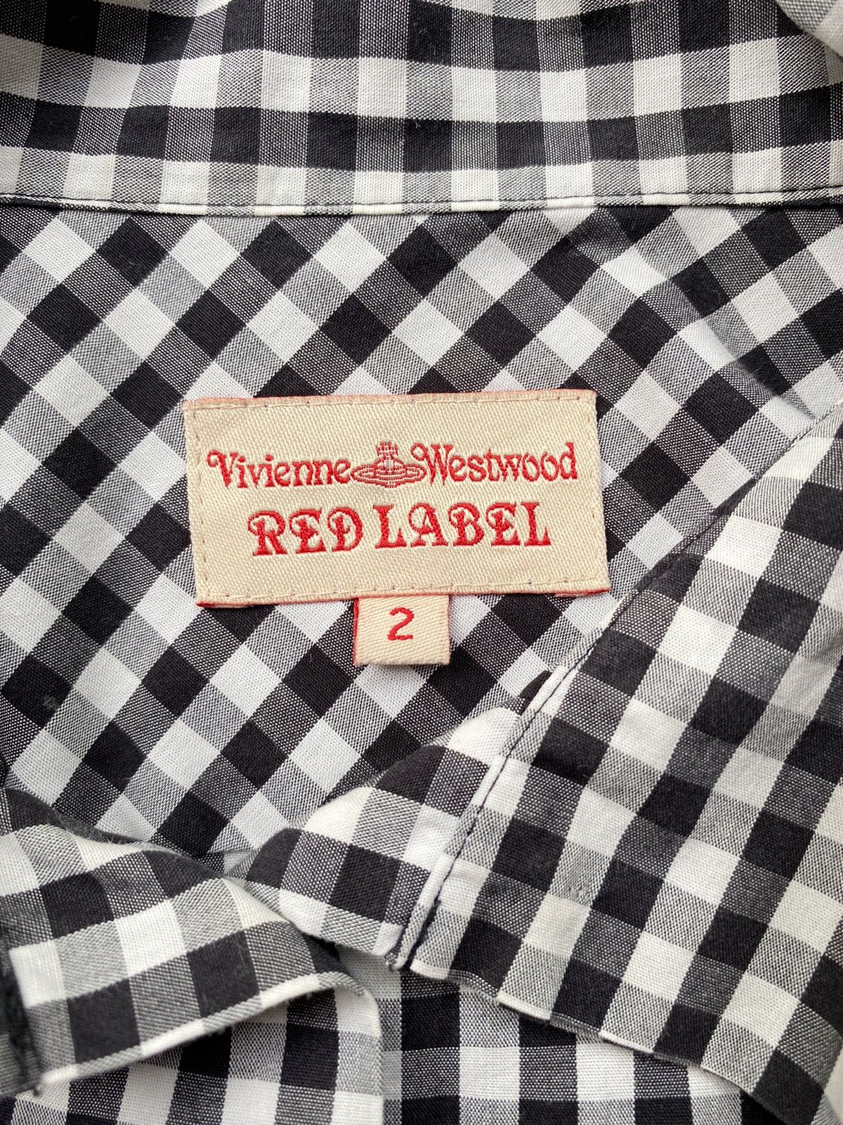 Vivienne Westwood Vivienne Westwood RED LABEL Gingham Embroidered Shirt Size XS / US 0-2 / IT 36-38 - 6 Thumbnail