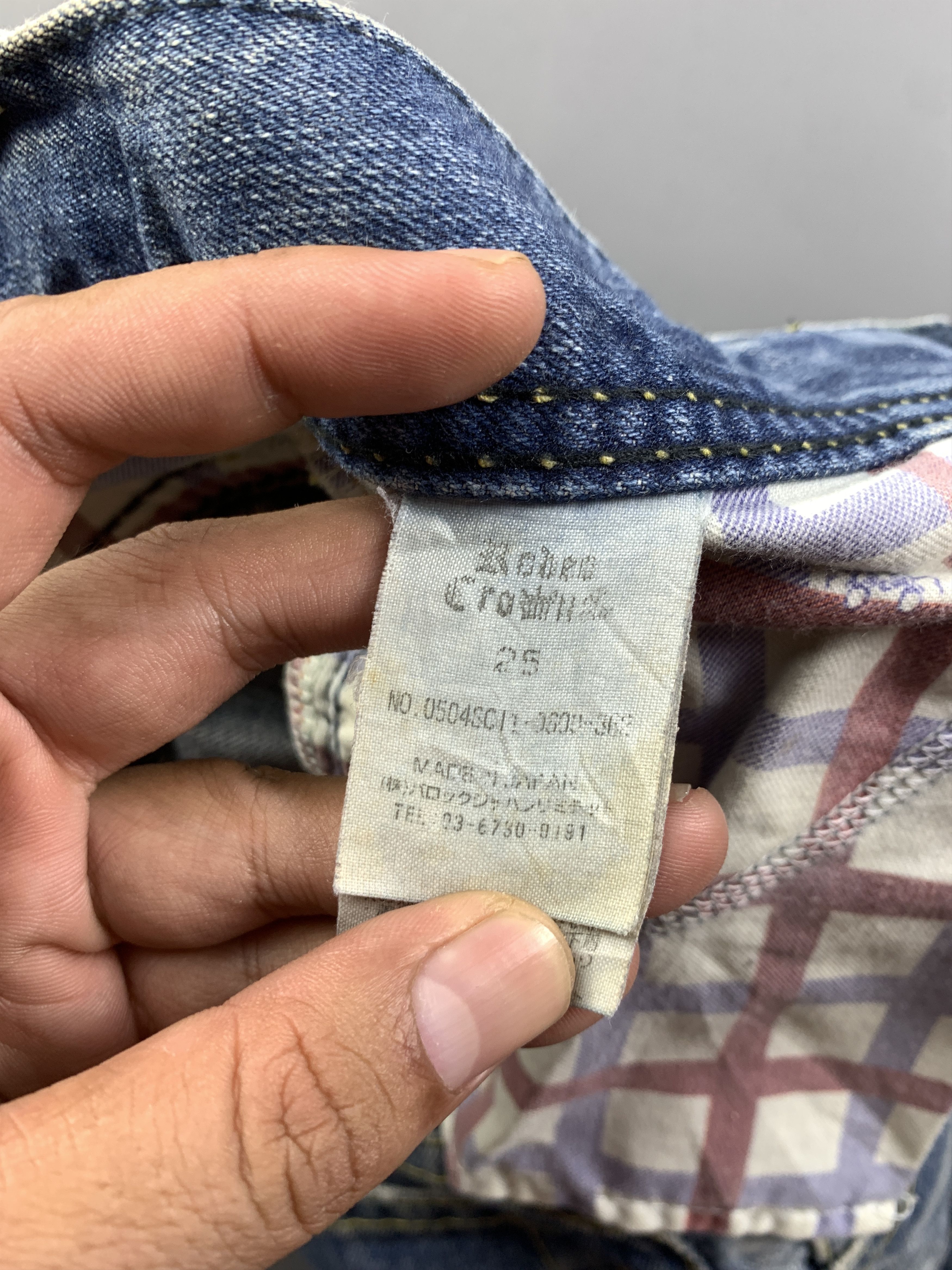 Japanese Brand Rodeo Crowns Washed Blue Lowrise Engineered Jeans (31) Size 31" - 9 Thumbnail