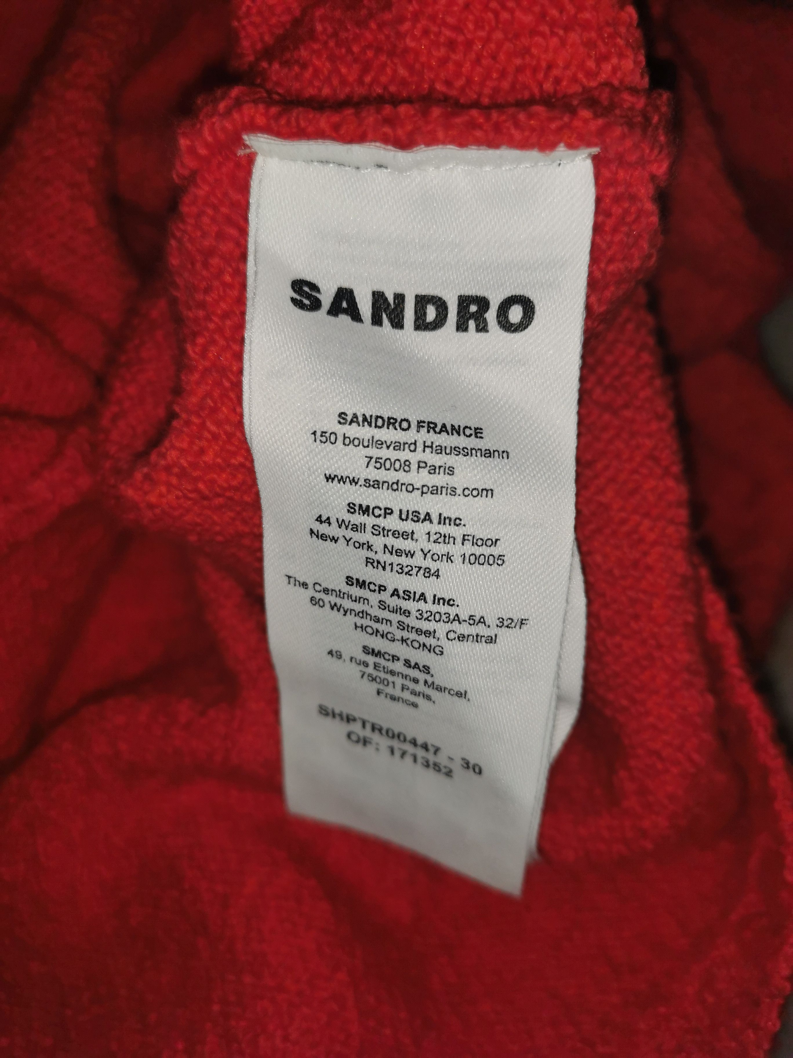 Sandro Sandro/Sandro Paris red sweater/crewneck/sweatshirt/pullover Size US M / EU 48-50 / 2 - 4 Thumbnail