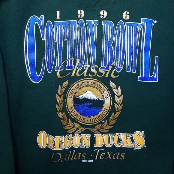 NCAA × Vintage Vintage Oregon Ducks Cotton Bowl 1996 Crewneck Sweatshirt Size US L / EU 52-54 / 3 - 1 Thumbnail