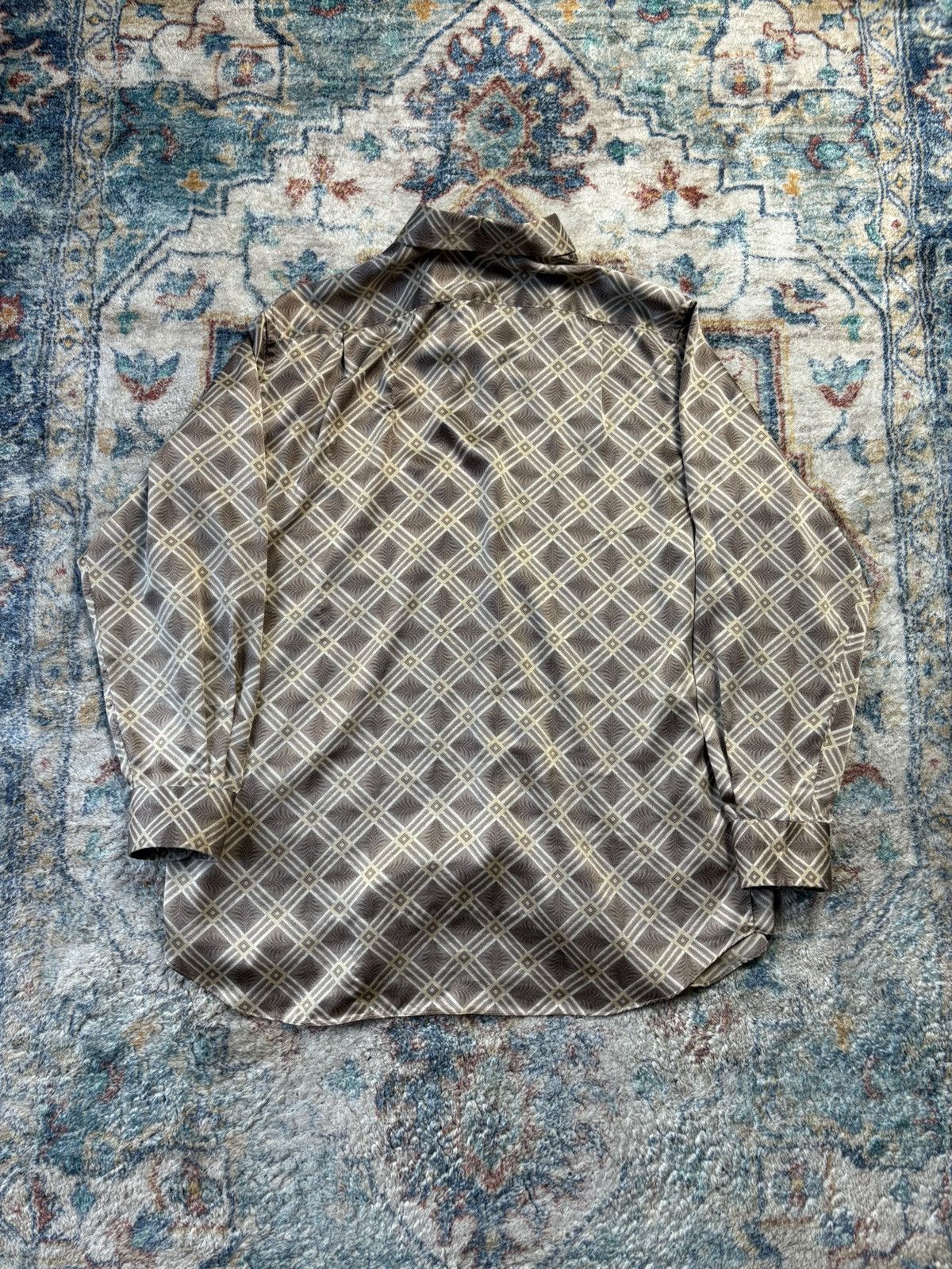 Vintage Vintage Lee Baron Patterned Button-up Shirt Size XL Size US XL / EU 56 / 4 - 2 Thumbnail