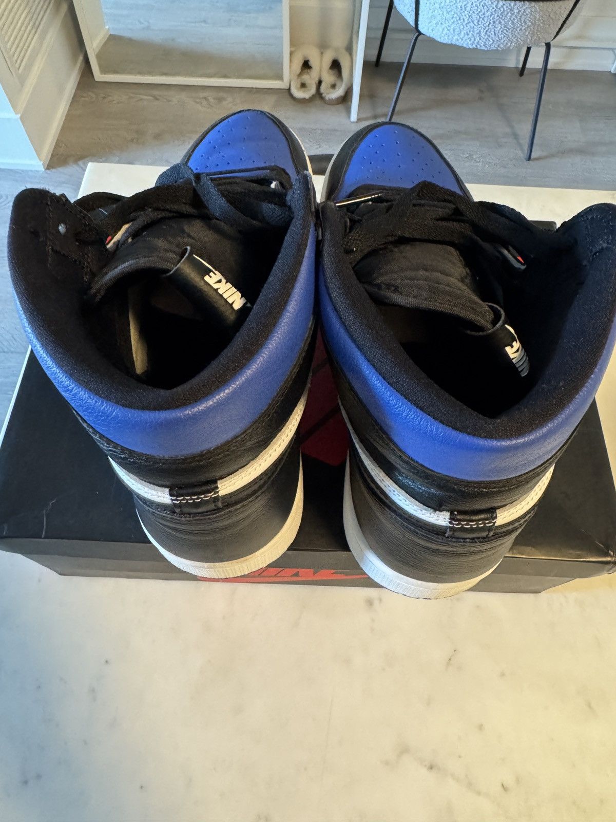 Jordan Brand Jordan 1 Retro High Royal Toe Size US 12 / EU 45 - 6 Thumbnail