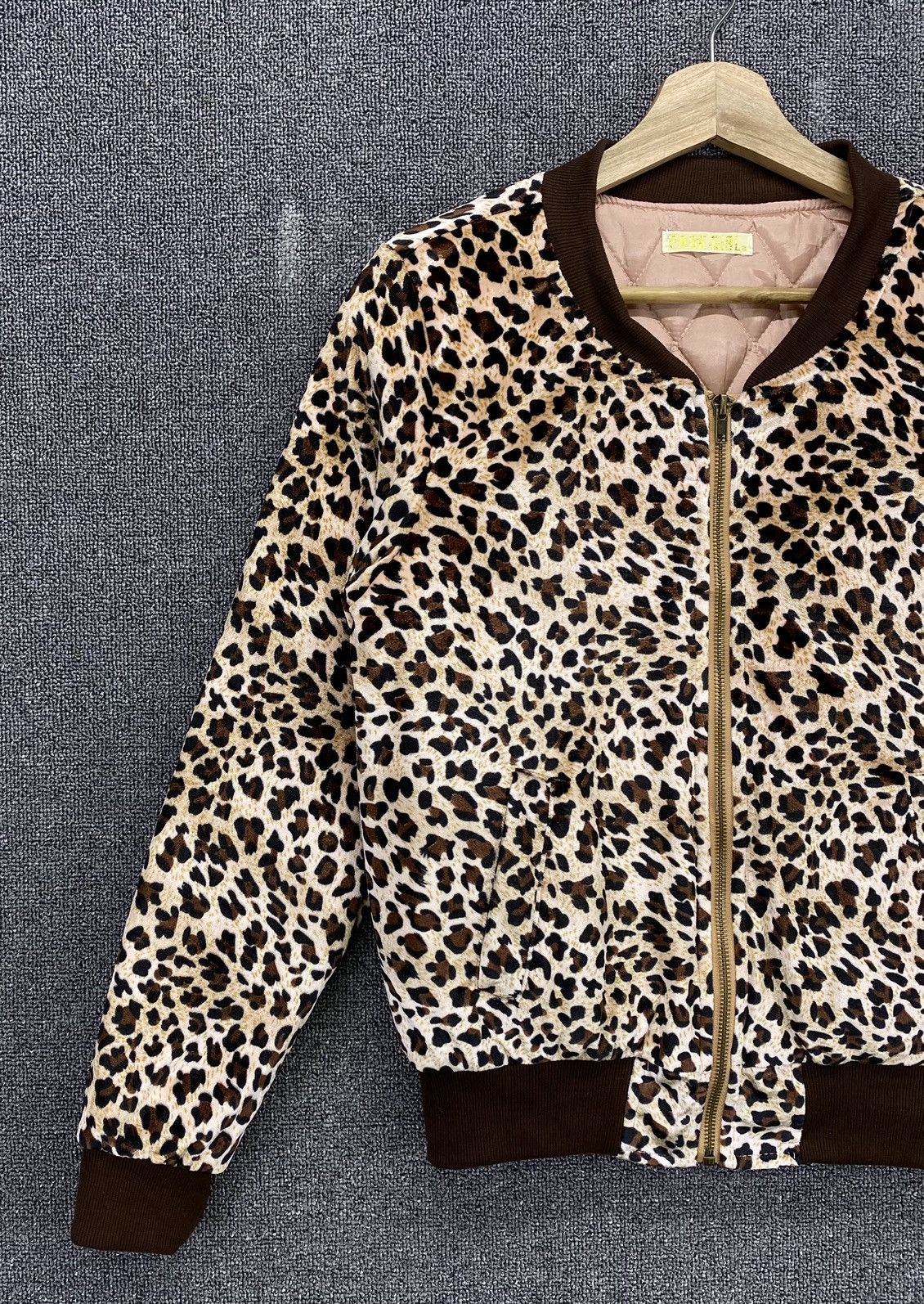 Japanese Brand Vintage Park Girl Leopark Skin Fleece Jacket Size M / US 6-8 / IT 42-44 - 3 Thumbnail