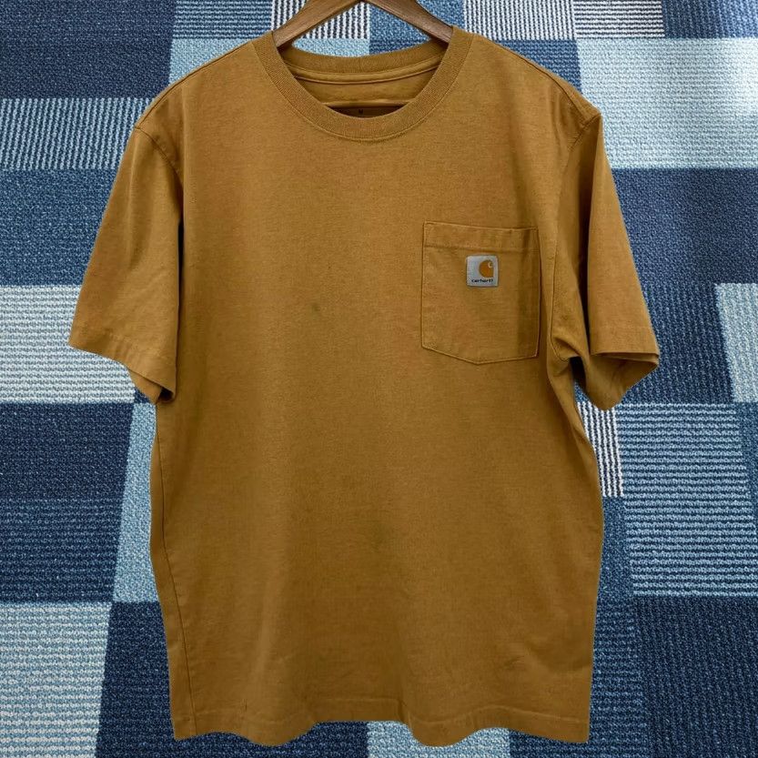 Carhartt Carhartt T-Shirt Men's M Beige Pocket Workwear Short Sleeve Crew Neck Size US M / EU 48-50 / 2 - 1 Thumbnail
