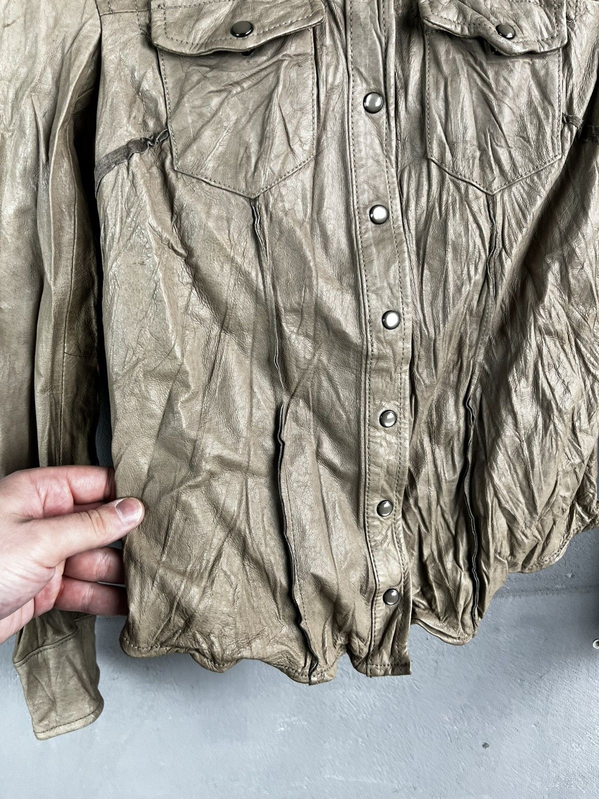 Allsaints Allsaints shirt leather jacket Size L / US 10 / IT 46 - 7 Thumbnail