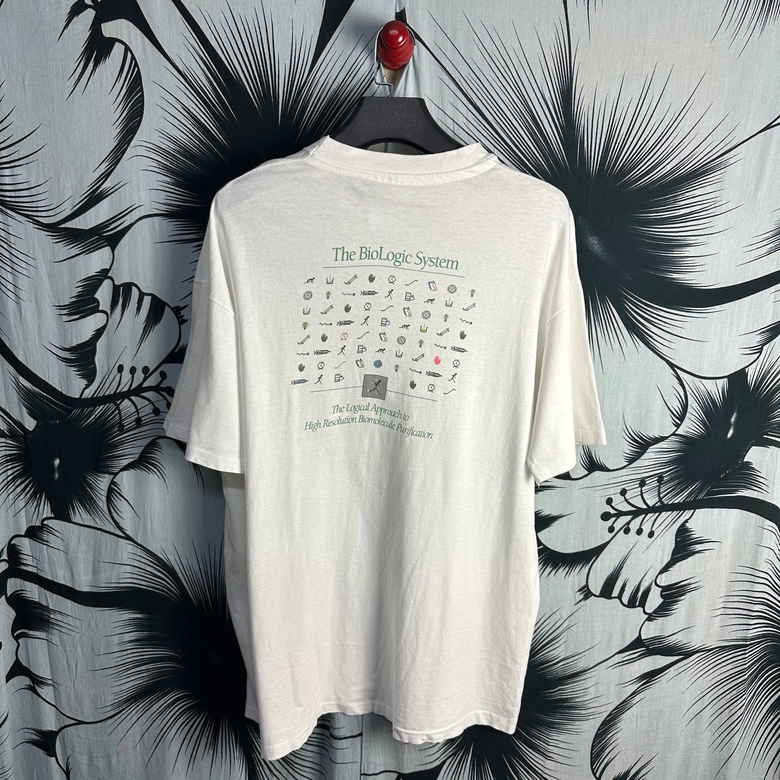 Vintage Vintage 90s BioLogic System Human T-Shirt Size US XL / EU 56 / 4 - 1 Thumbnail