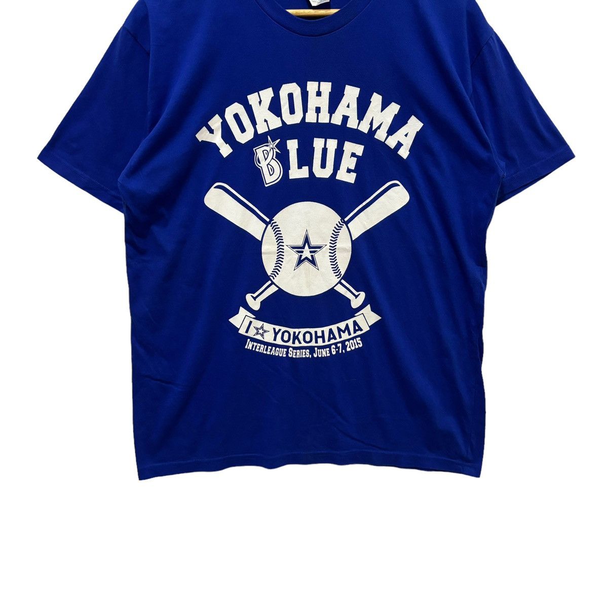 If Six Was Nine × Vintage Baystars Yokohama Blue Baseball Japan League Tshirt Size US L / EU 52-54 / 3 - 3 Thumbnail