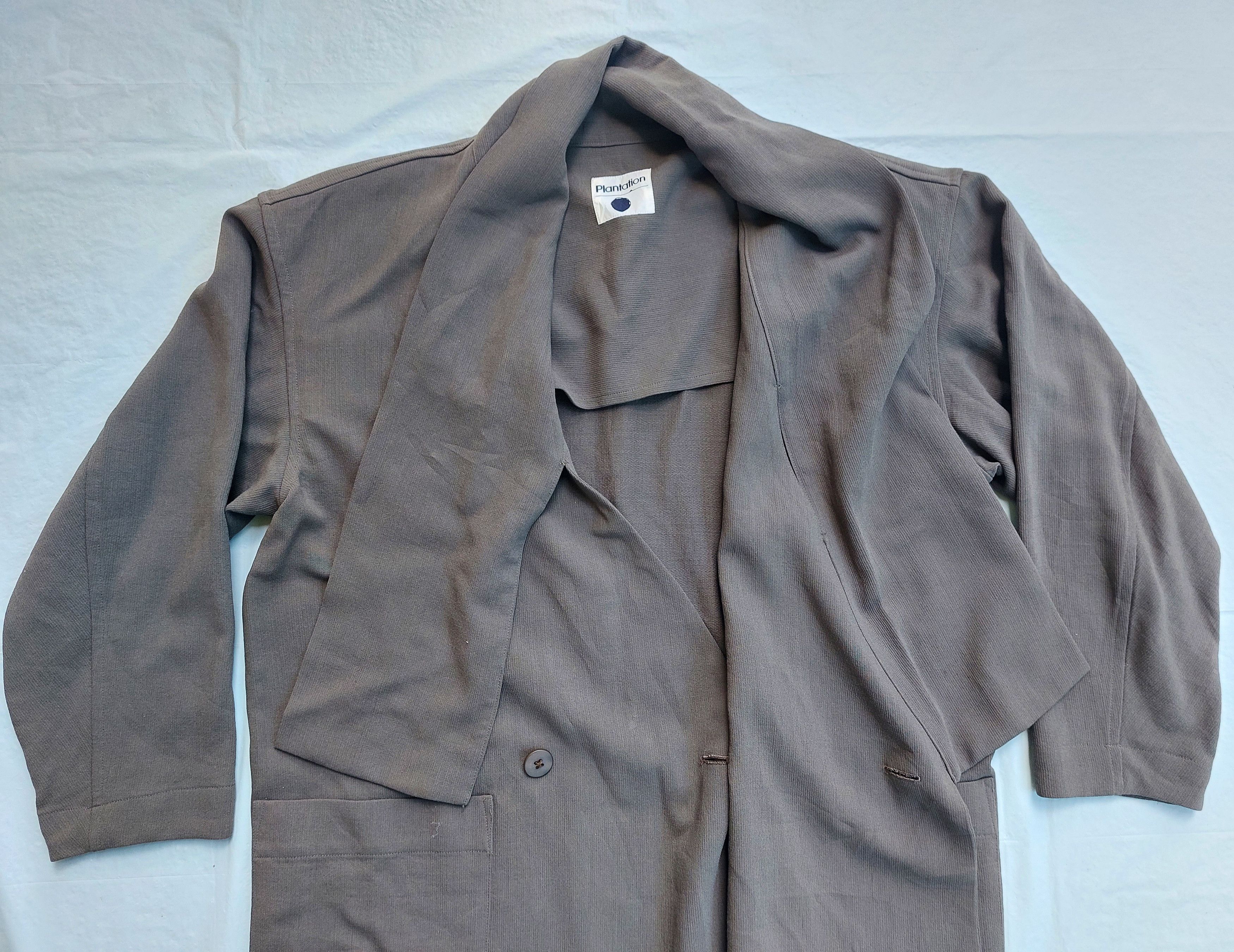 Issey Miyake PLANTATION by ISSEY MIYAKE oversized collar wool coat Size US M / EU 48-50 / 2 - 3 Thumbnail