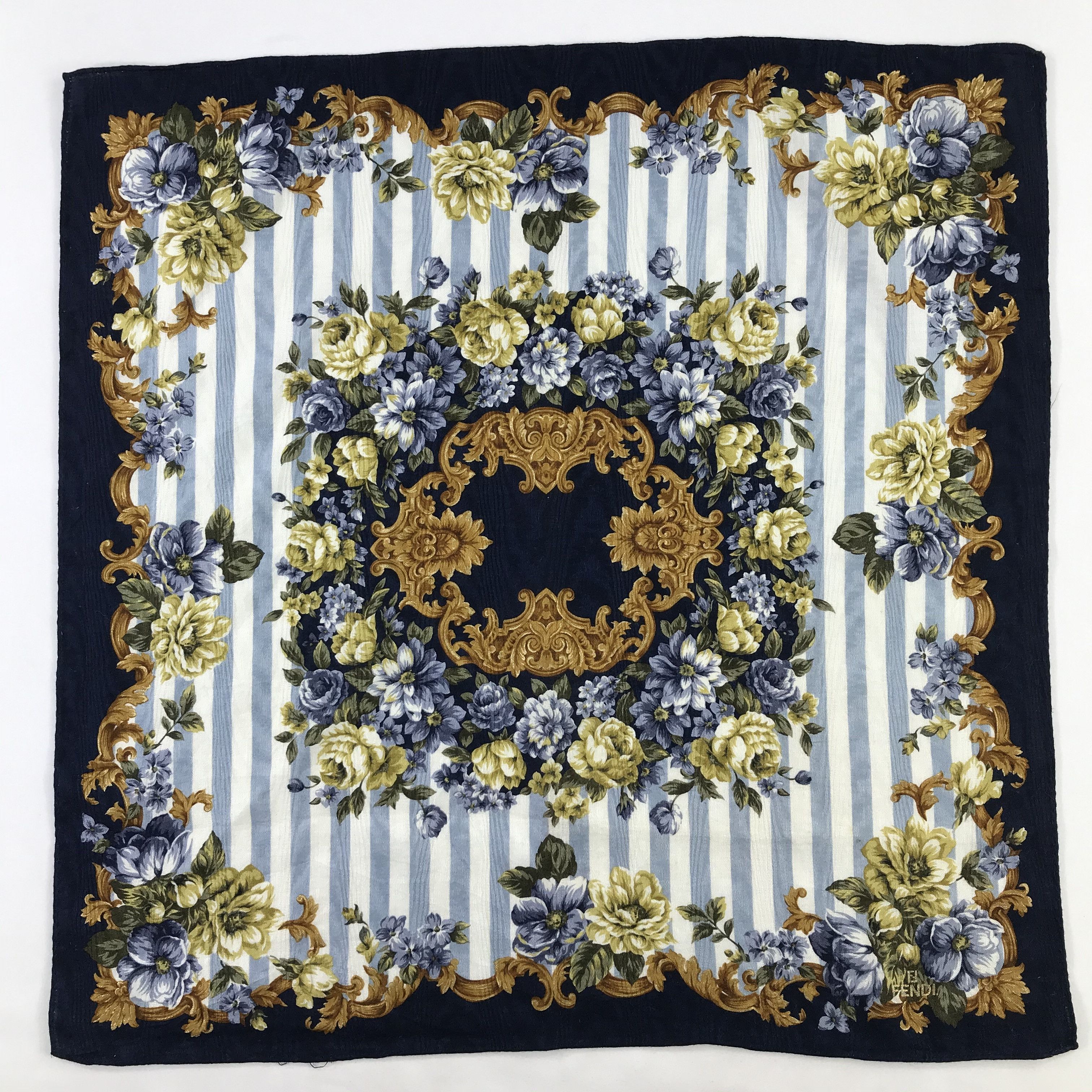Vintage Vintage Fendi Bandana / Handkerchief / Neckerchief - S1032 Size ONE SIZE - 1 Thumbnail